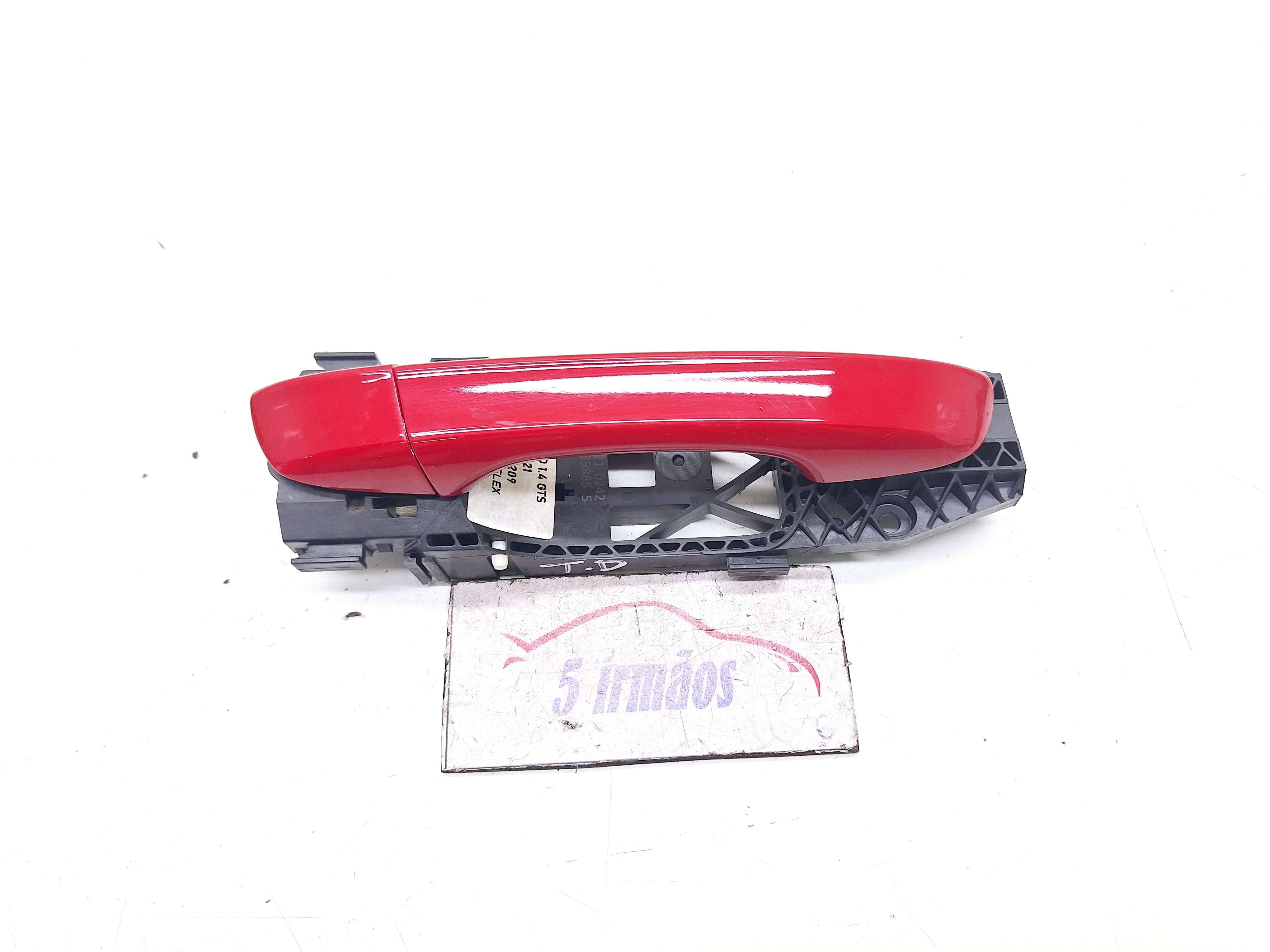 Maçaneta Externa Traseira Direita Vw Polo Gts 1.4 2017 2021 Vermelho Traseira