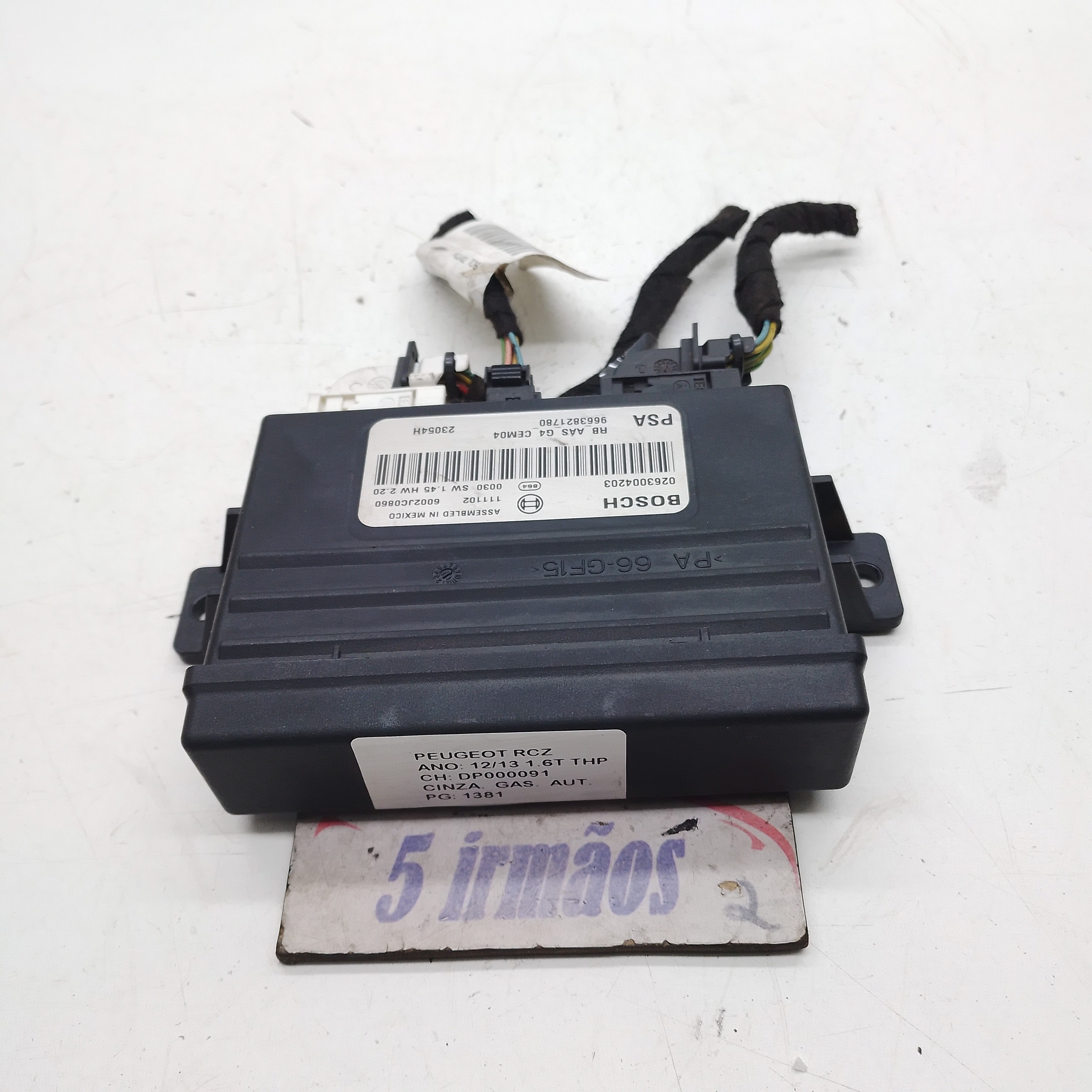 Módulo Estacionamento Peugeot Rcz 1.6 2013 N9663821780