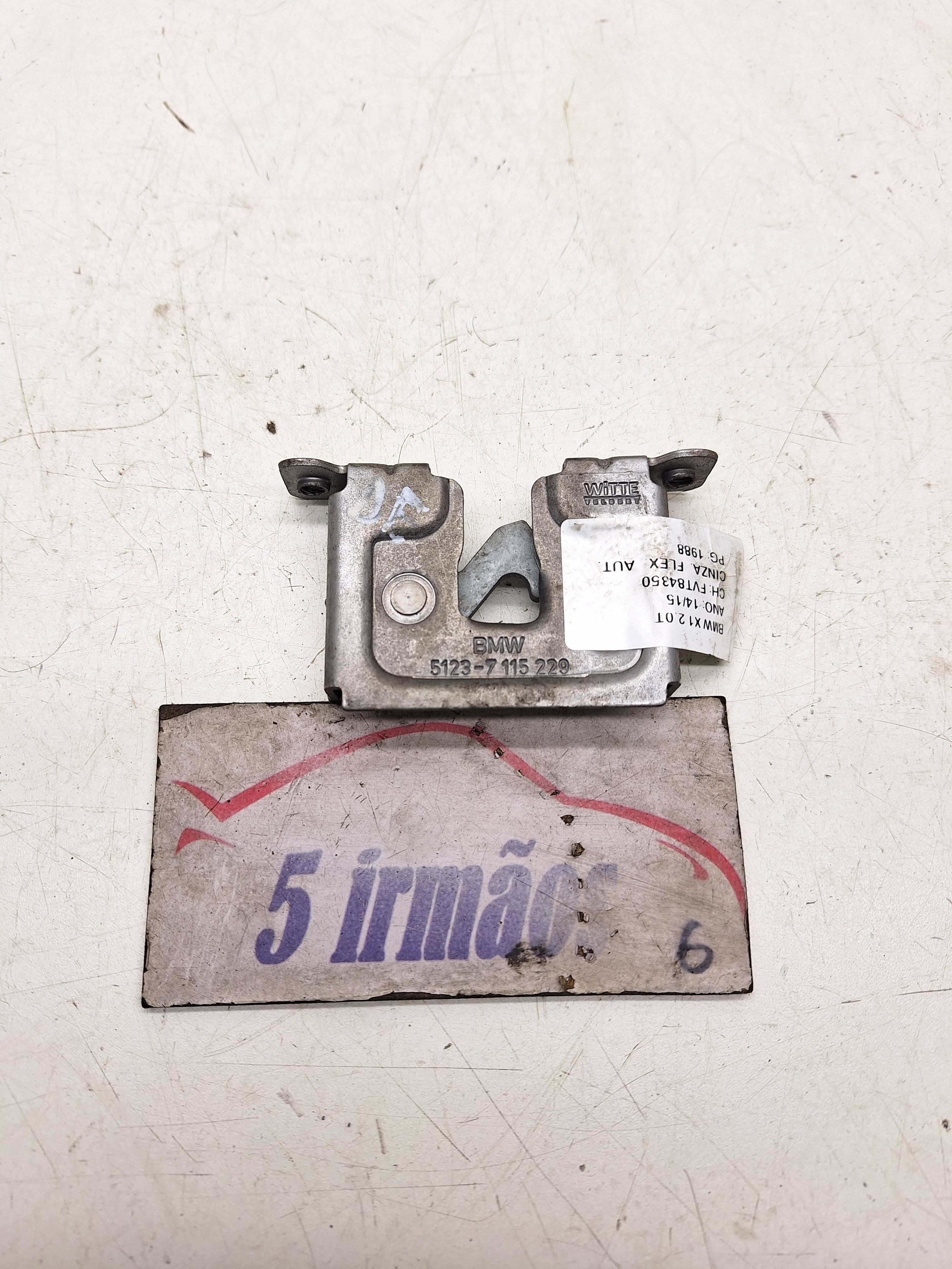 Fechadura Capô Dianteiro Esquerdo Bmw X1 2.0 Nº51237115229
