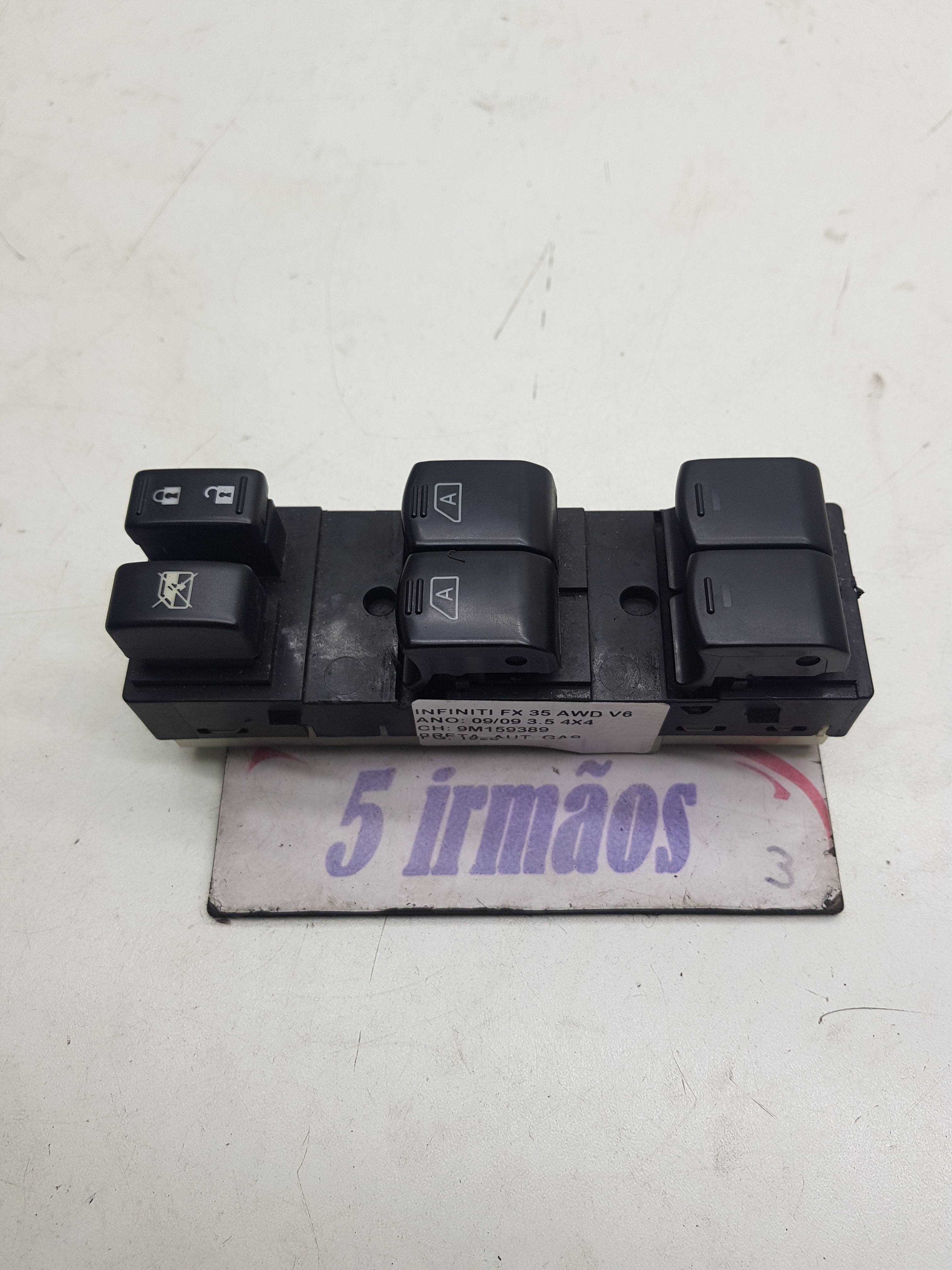 Comando Vidro Dianteiro Esquerdo Infiniti Fx35 3.5 2009