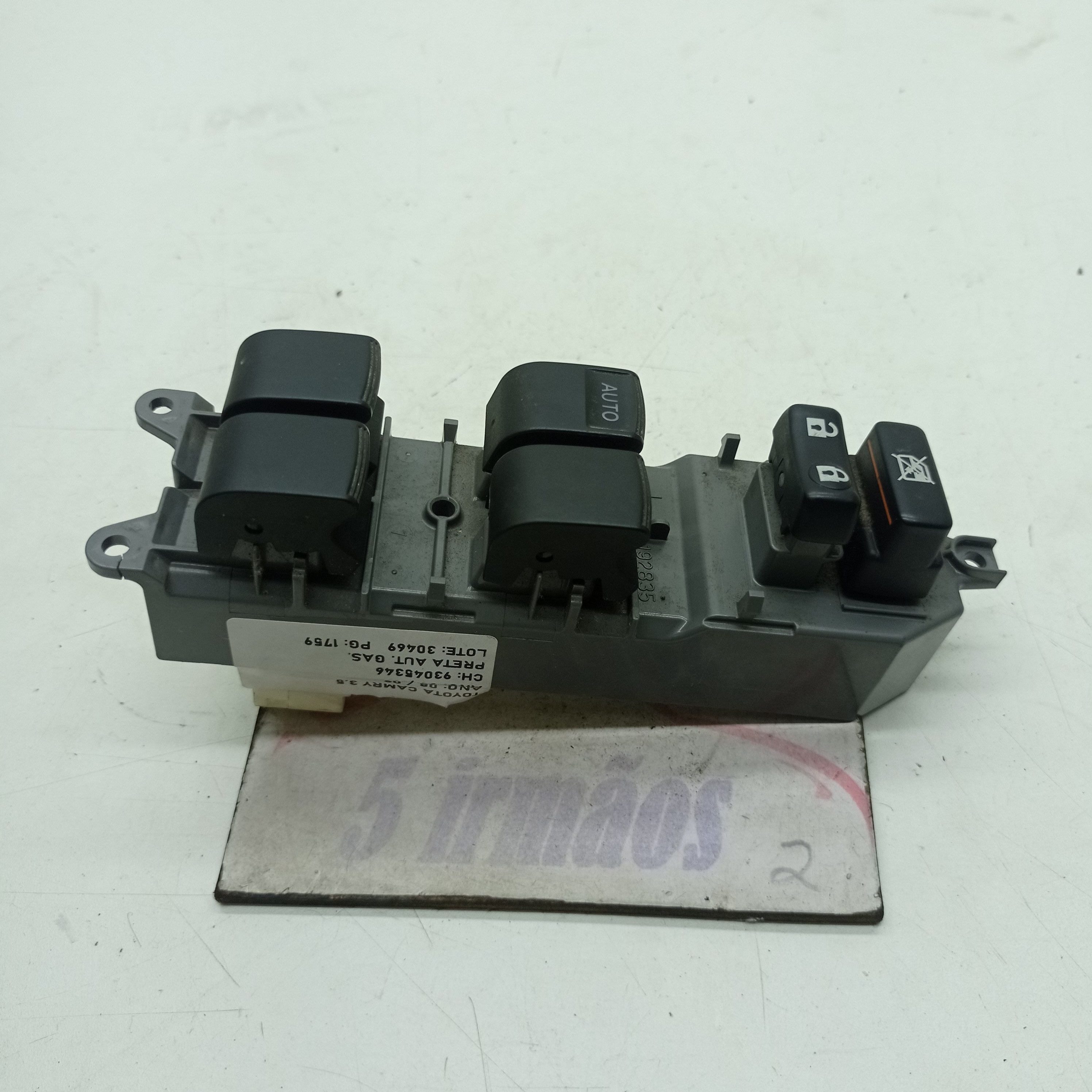 Comando Vidro Dianteiro Esquerdo Toyota Camry 3.5 V6 2009