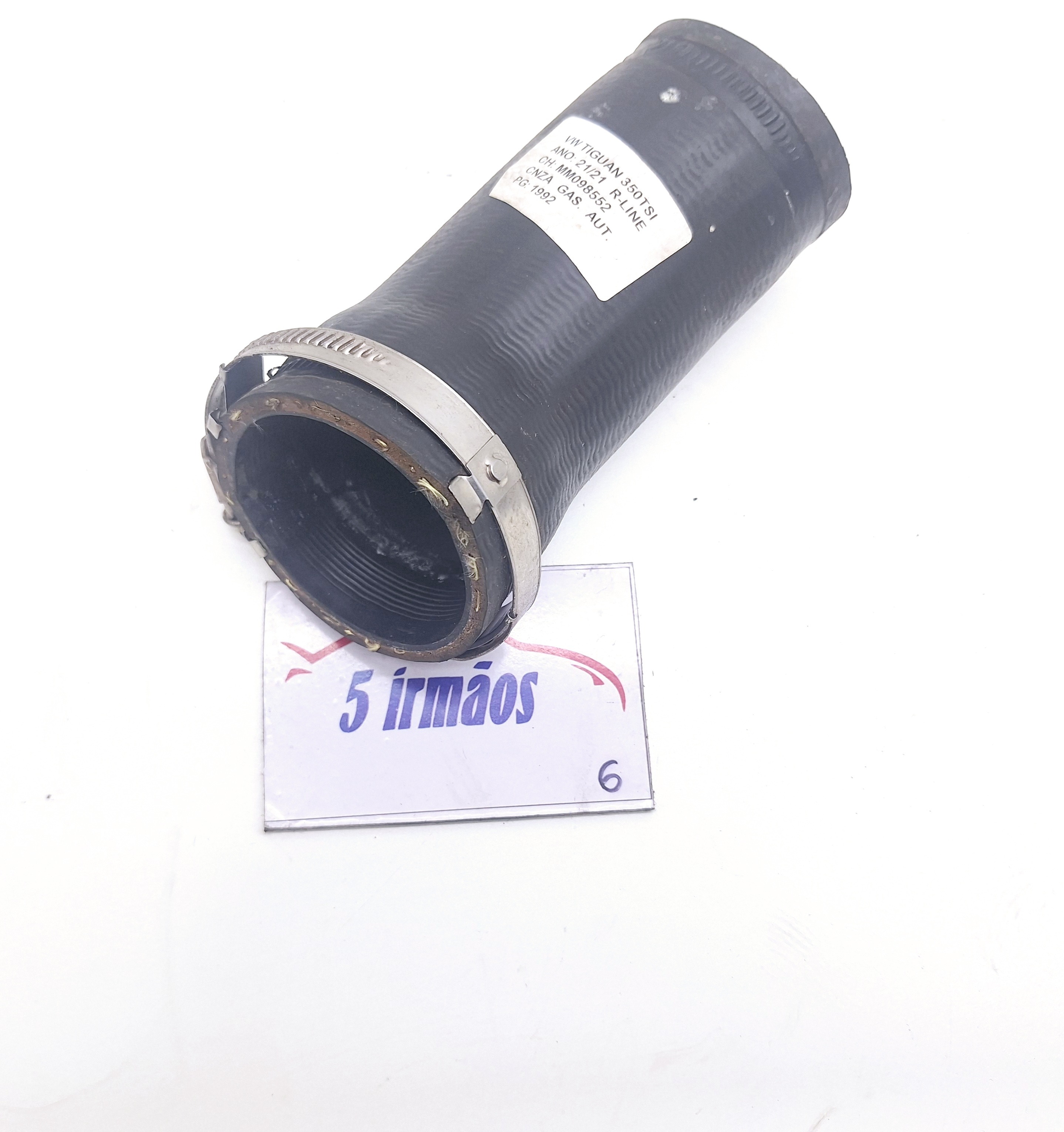 Mangueira Intercooler Vw Tiguan Tsi 2.0 2021 Nº5qn145838 Preto