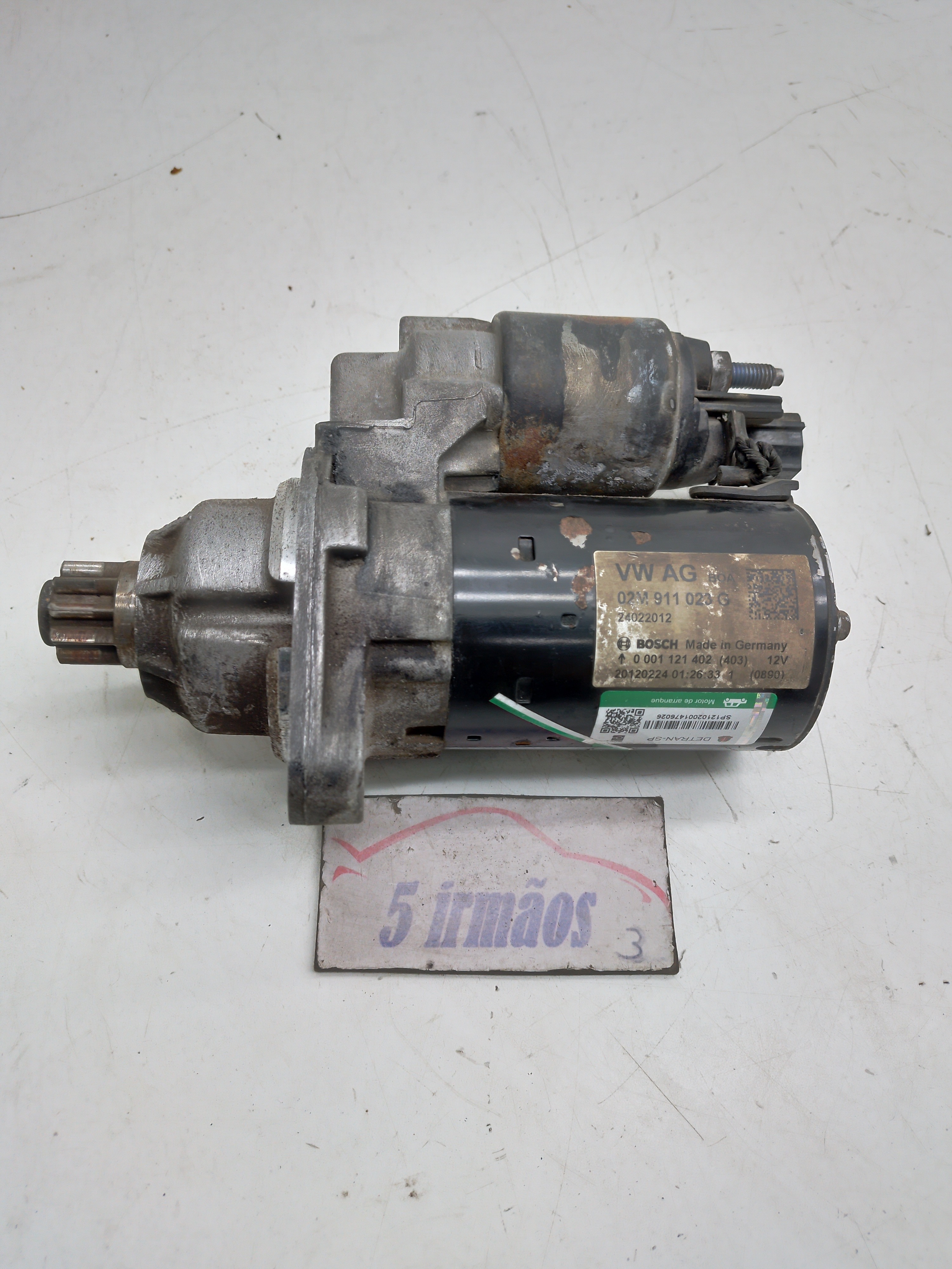 Motor Arranque Vw Tiguan Tsi 2.0 2012 / 2013 Nº02m911023g