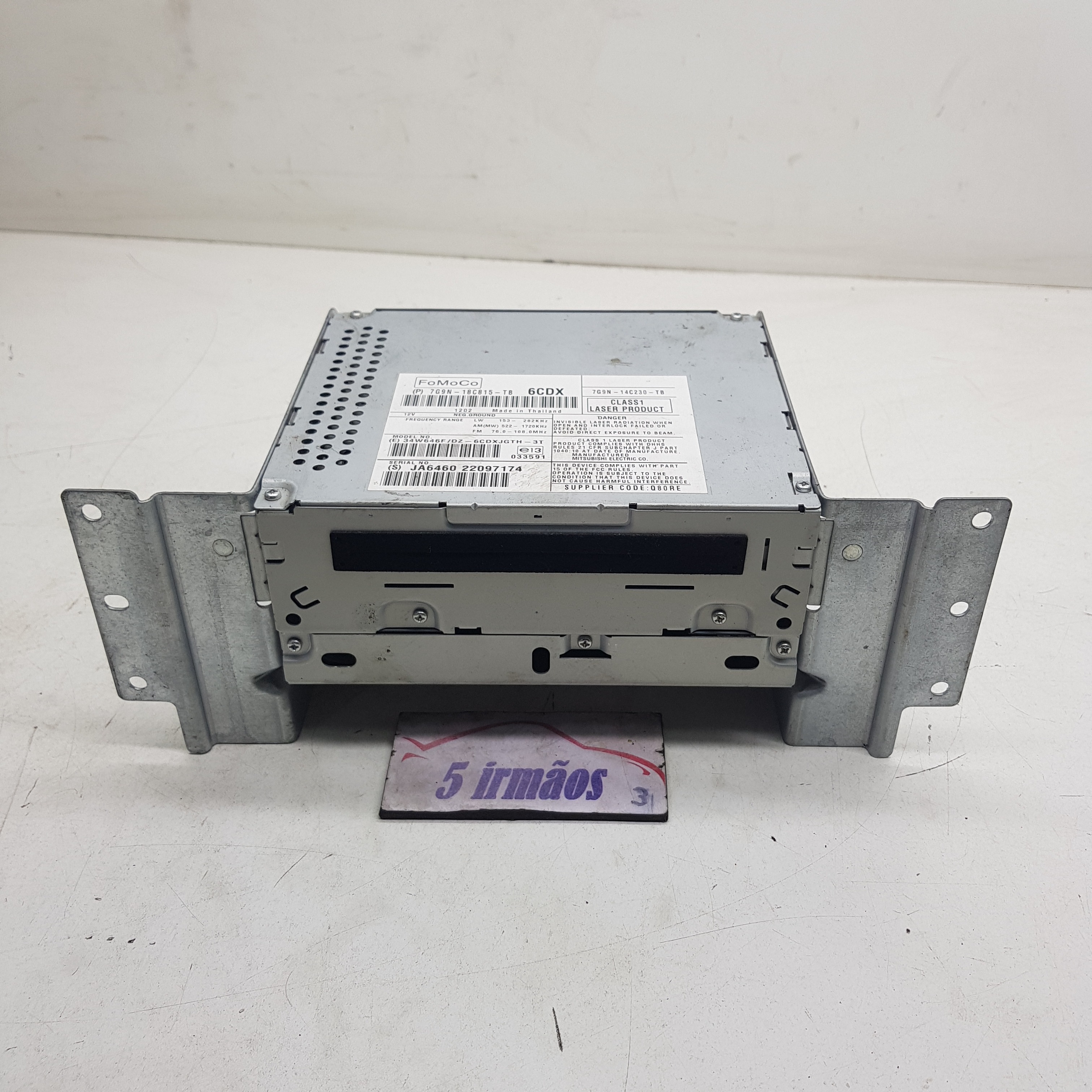 Rádio Cd Player Freelander 2 2.2 2011 / 2012 Nº7g9n18c815tb