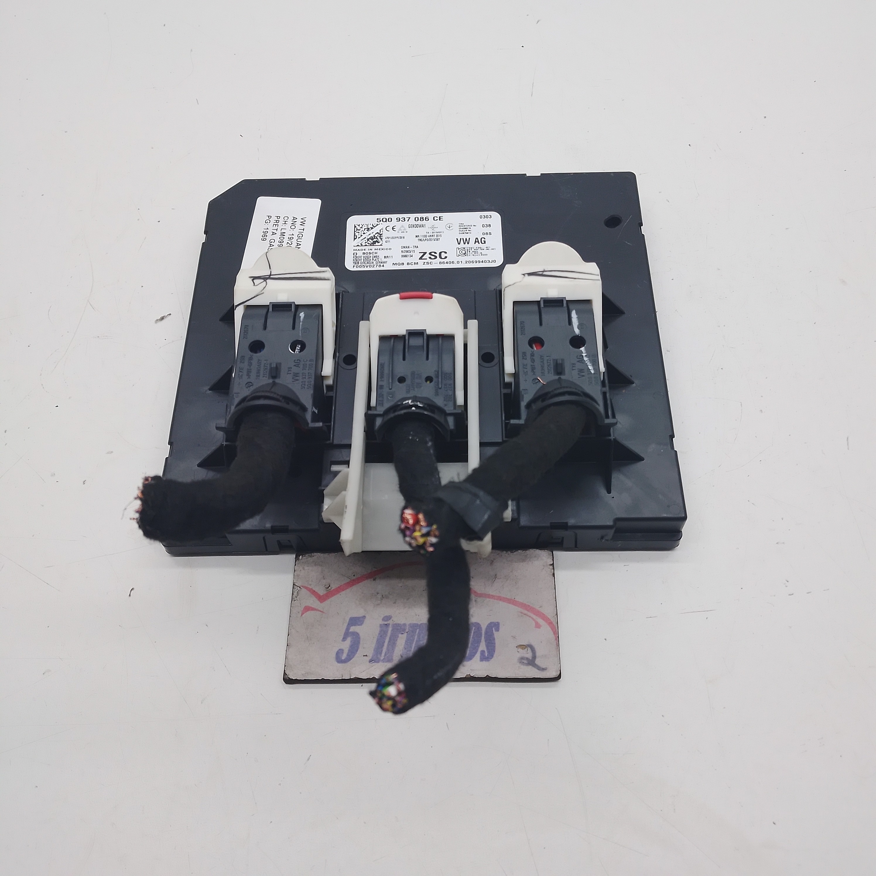 Módulo Bcm Vw Tiguan Rline Tsi 2.0 2019 2020 5q0937086ce