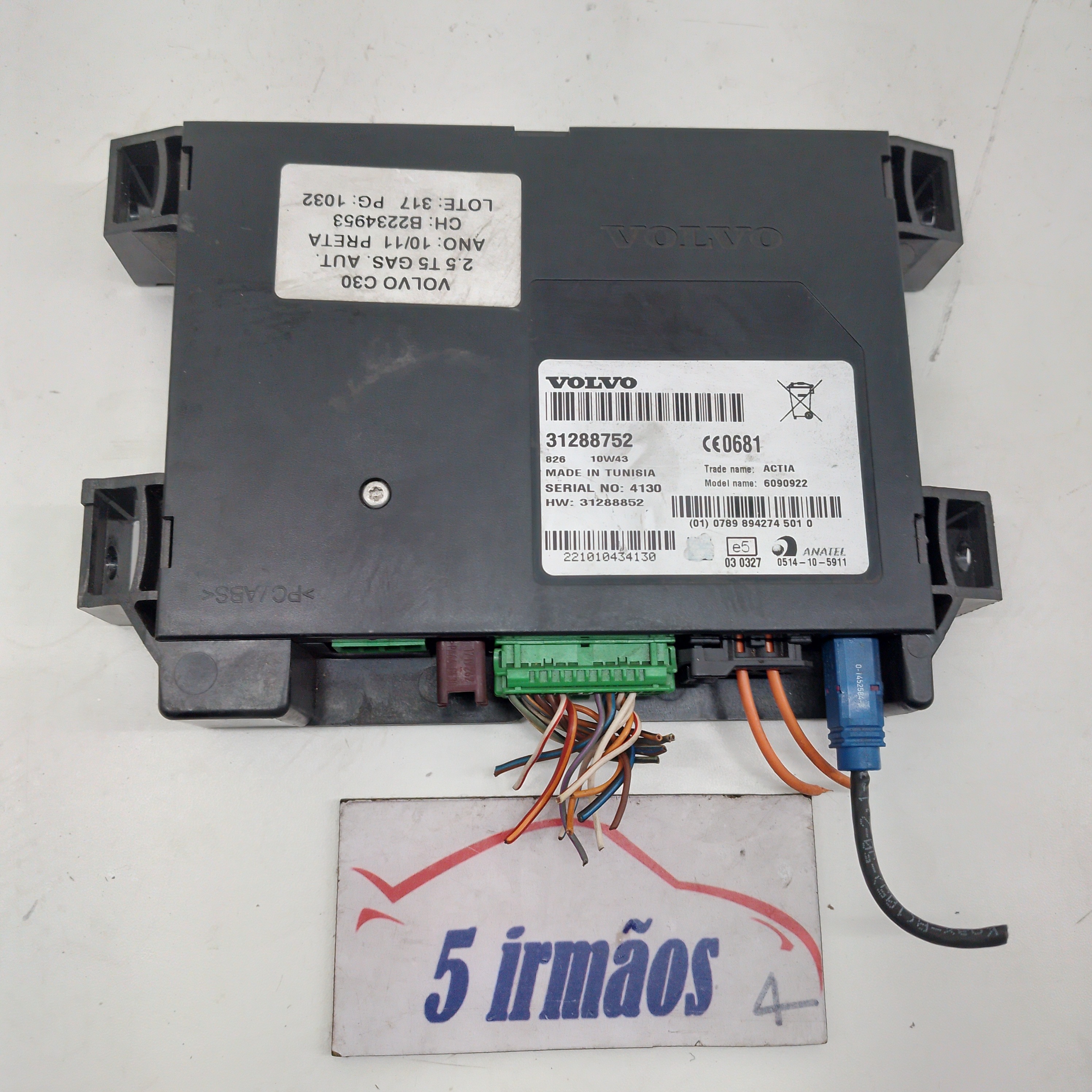 Módulo Telefônico Volvo C30 T5 2.5 2010 2011 N31288752