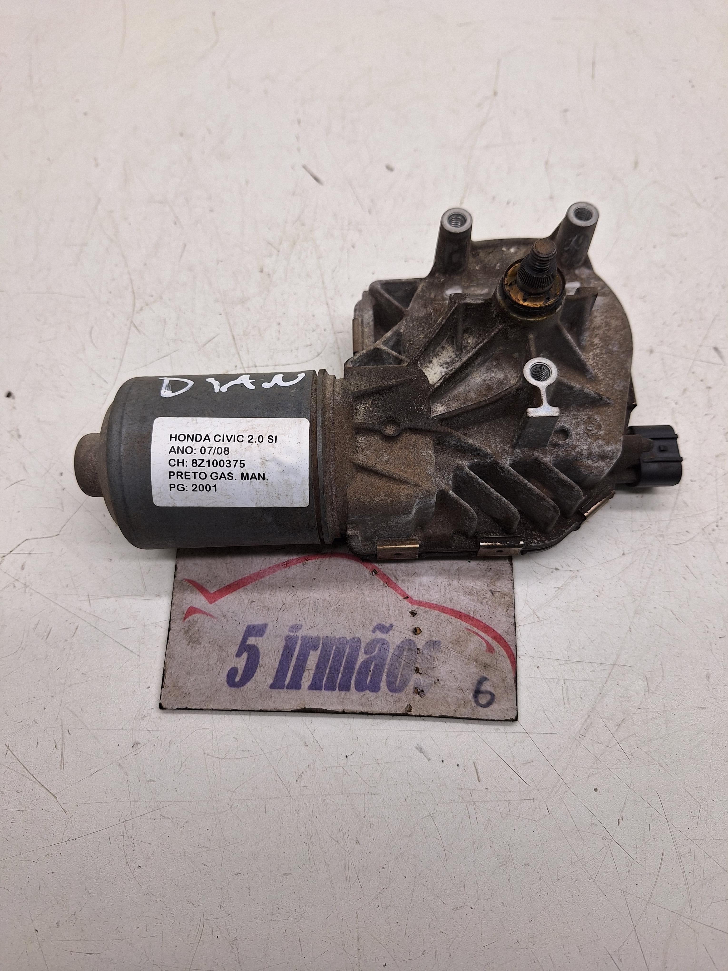 Motor Limpador Dianteiro Civic Si 2.0 2008 Nº0390241855