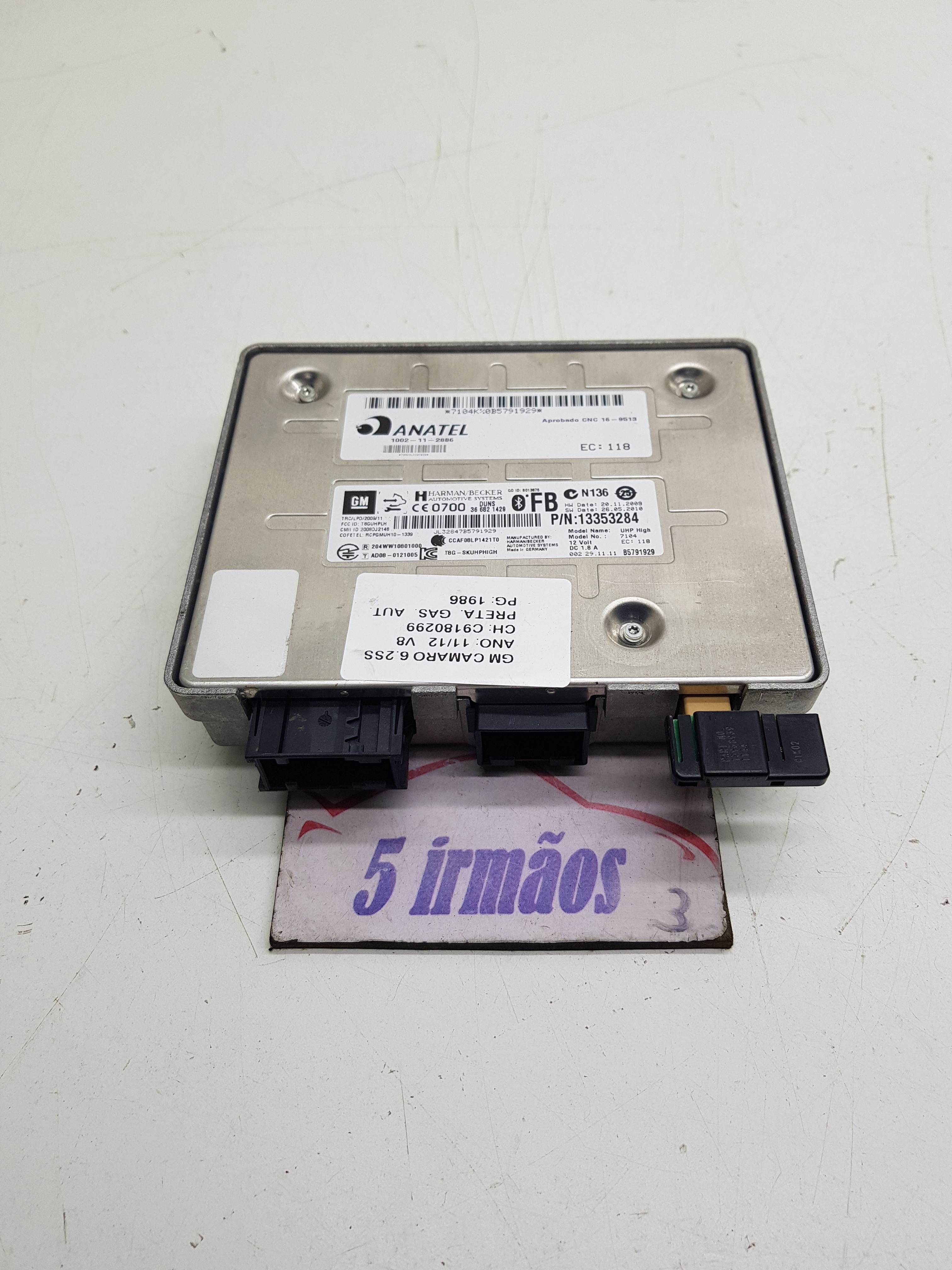 Módulo Bluetooth Gm Camaro 6.2 2011 2012 13353284
