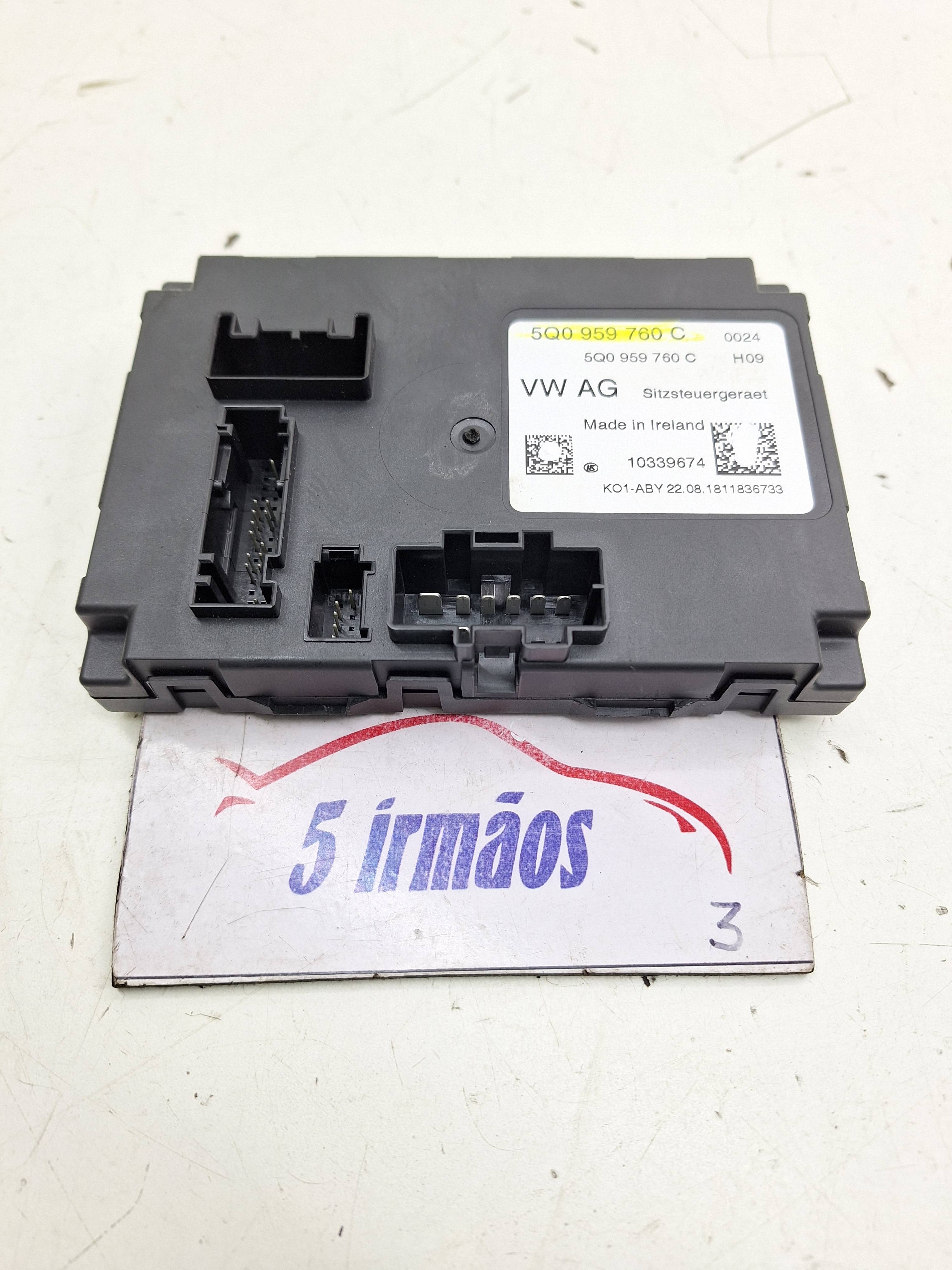 Módulo Controle Banco Vw Tiguan 350 Tsi 2.0 2020 5q0959760c
