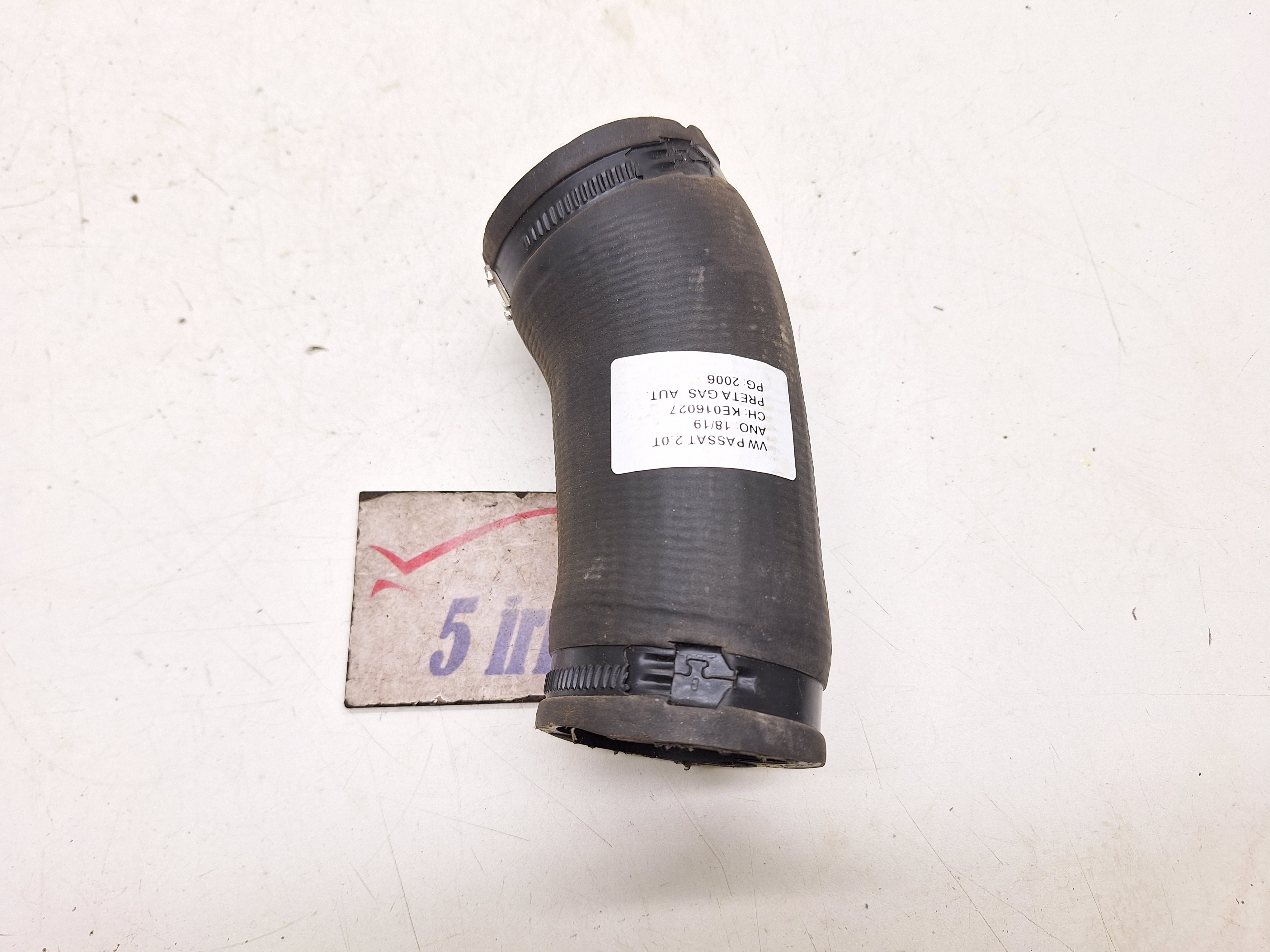 Mangueira Intercooler Vw Passat Tsi 2.0 2019 Nº5q0145792 Preto