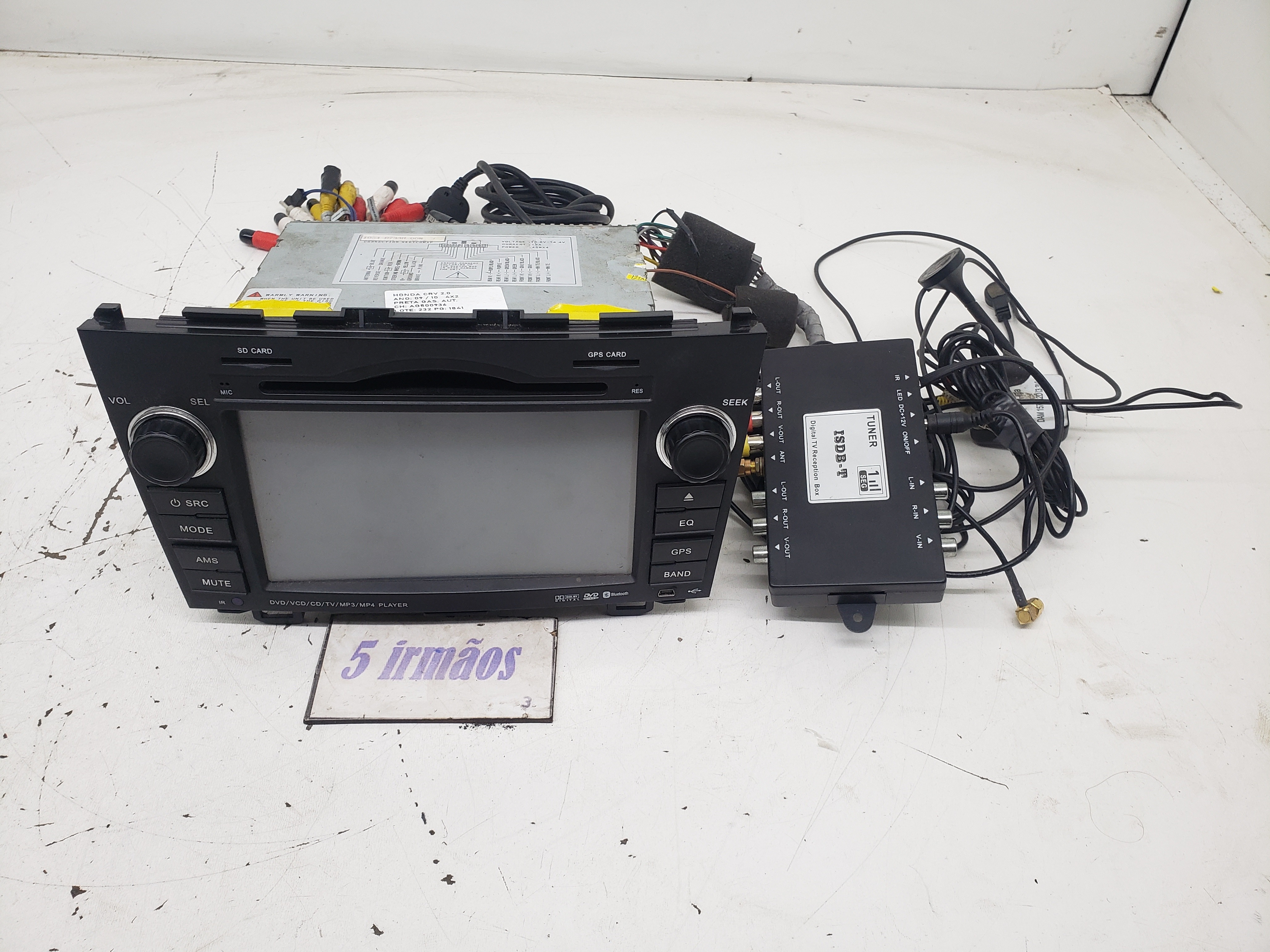 Multimídia Visor Rádio Player Honda Crv 2.0 2009 / 2010