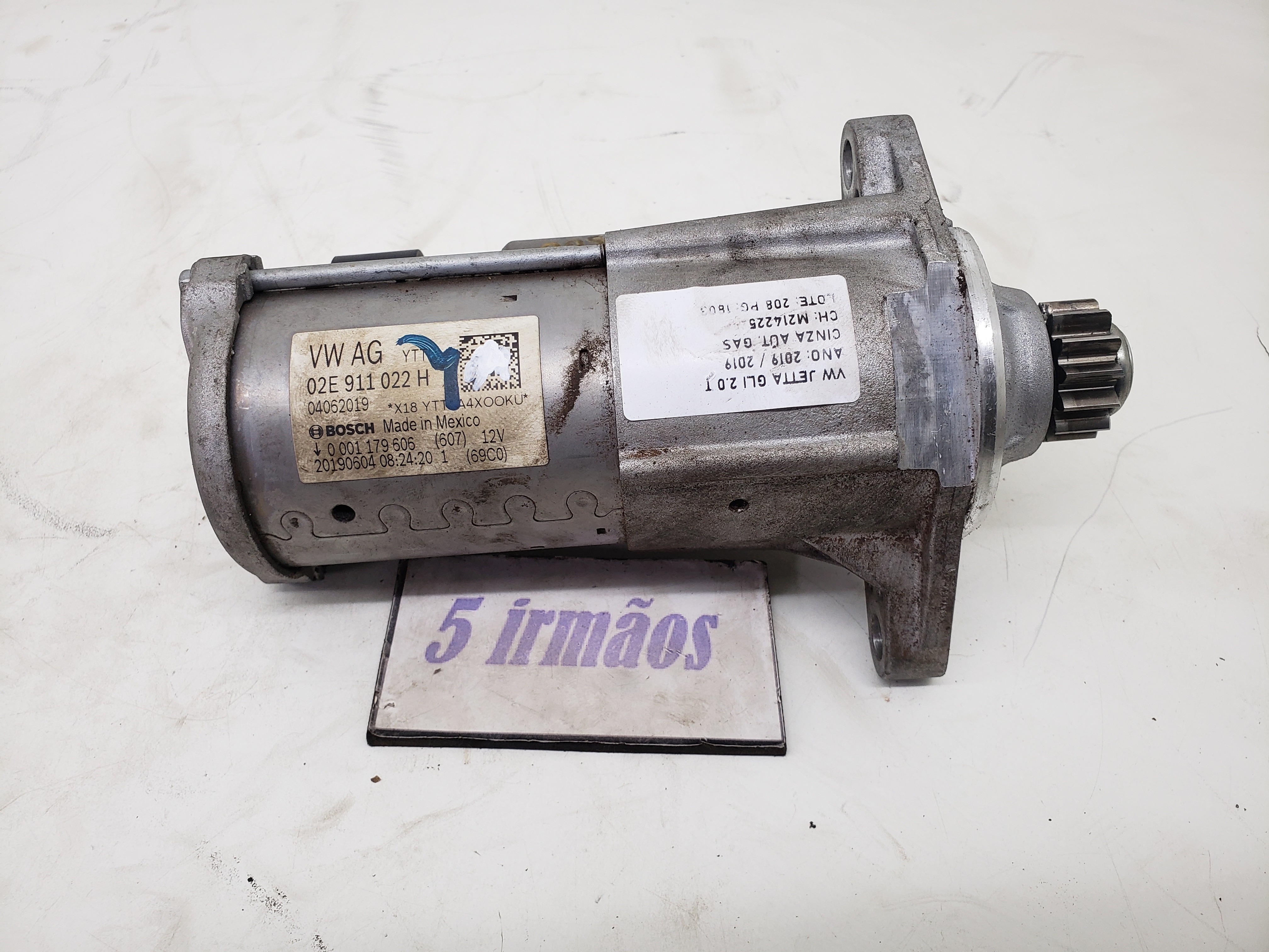 Motor Arranque Vw Jetta Gli 2.0 2019 / 2020 N02e911022h