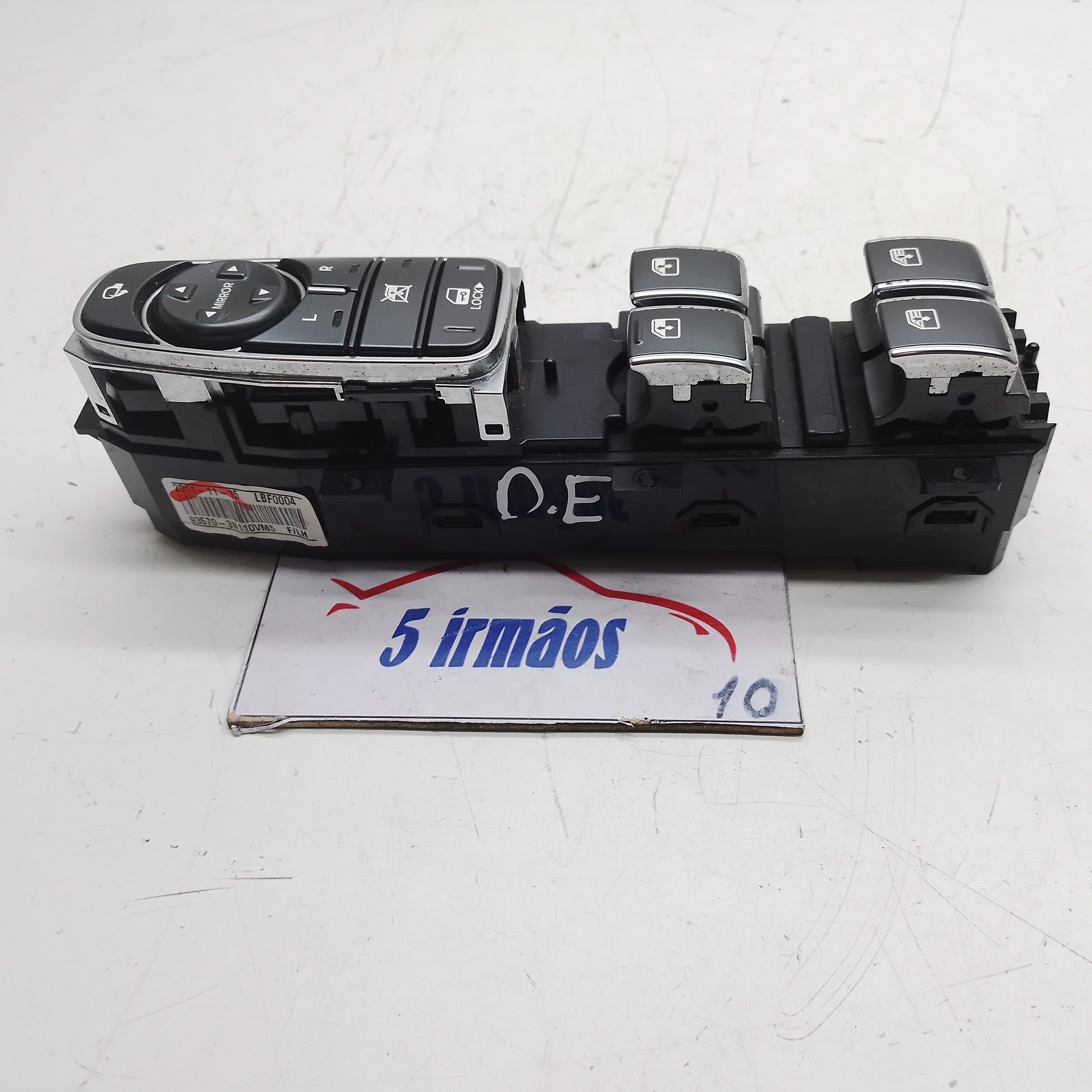 Comando Vidro Dianteiro Direito Hyundai Equus 4.6 V8 2012