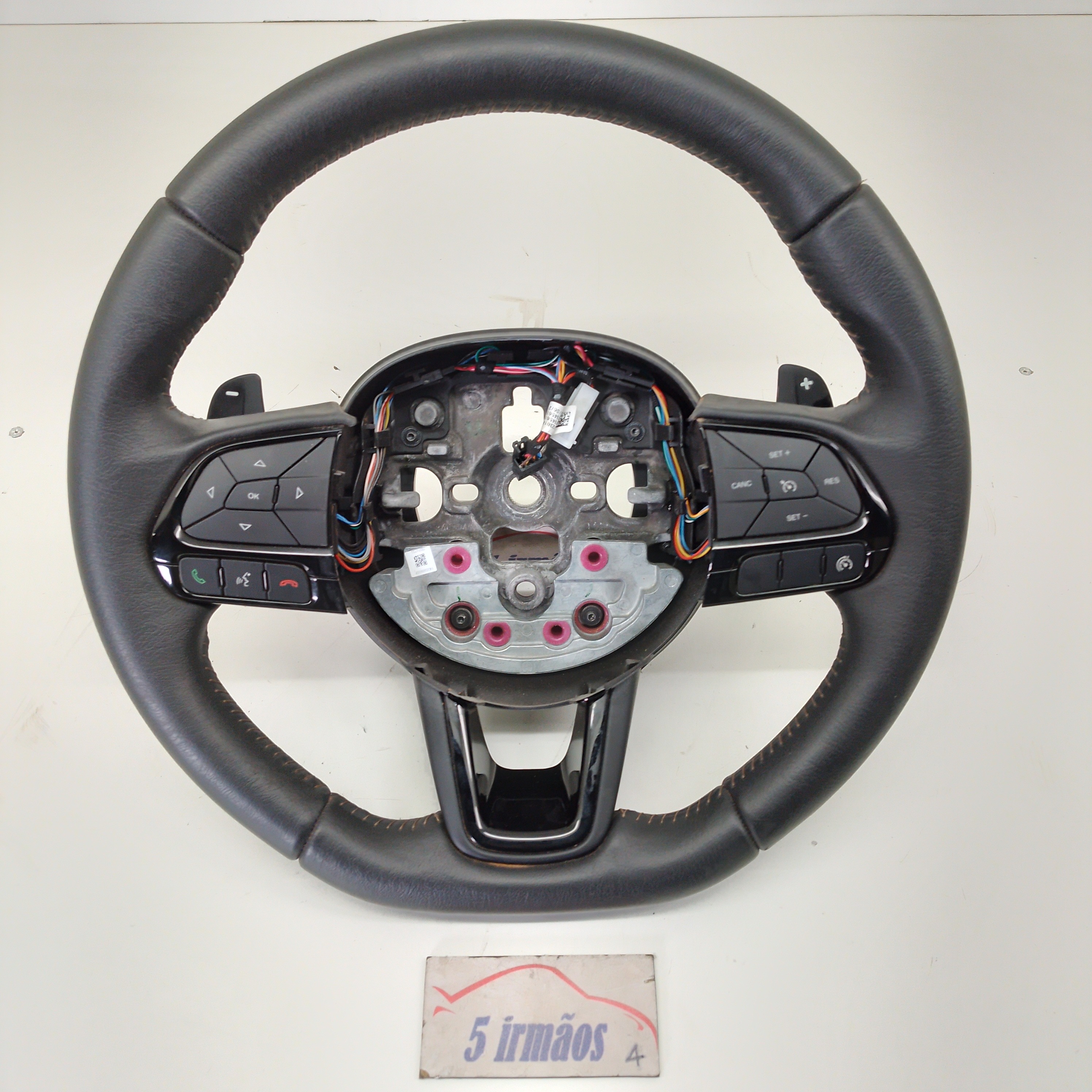 Volante Aro Direção Fiat Toro Ultra 2.0 Turbo Diesel 2021 Preto