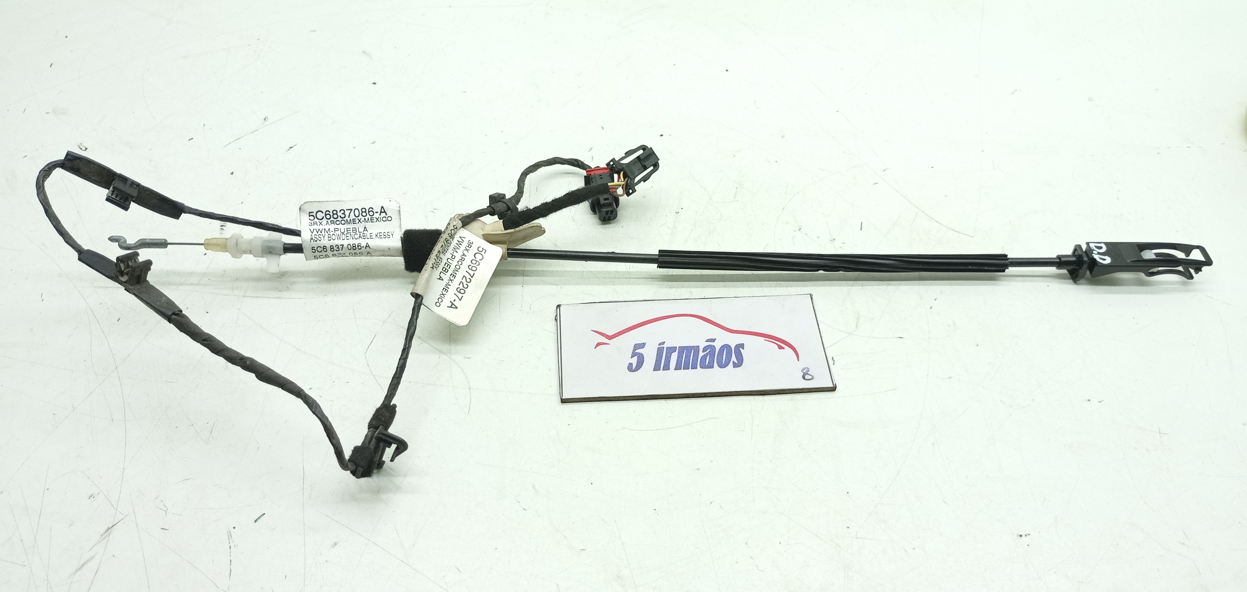 Cabo Fechadura Dianteiro Direito Vw Jetta 2.0 2015 / 2016