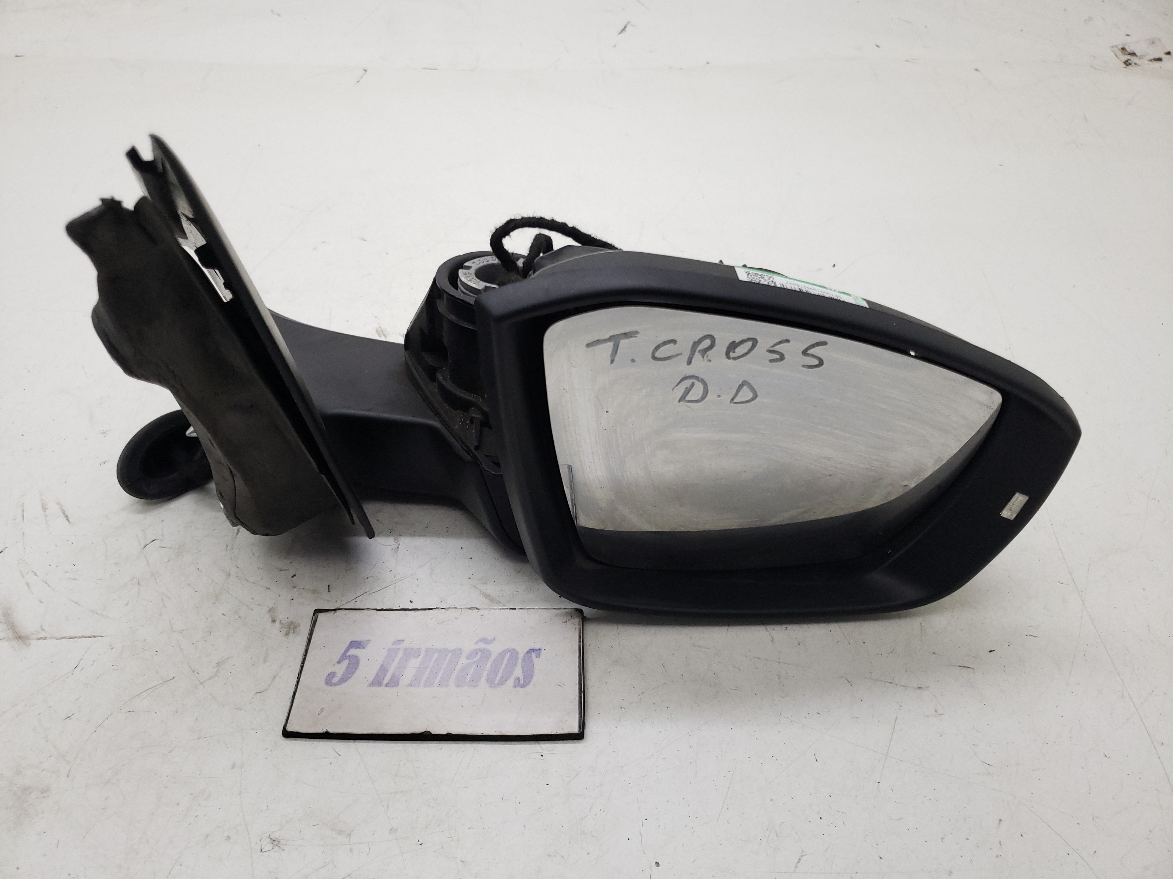 Retrovisor Direito S/capa S/ Pisca Tcross Tsi 1.4 2019 /2020