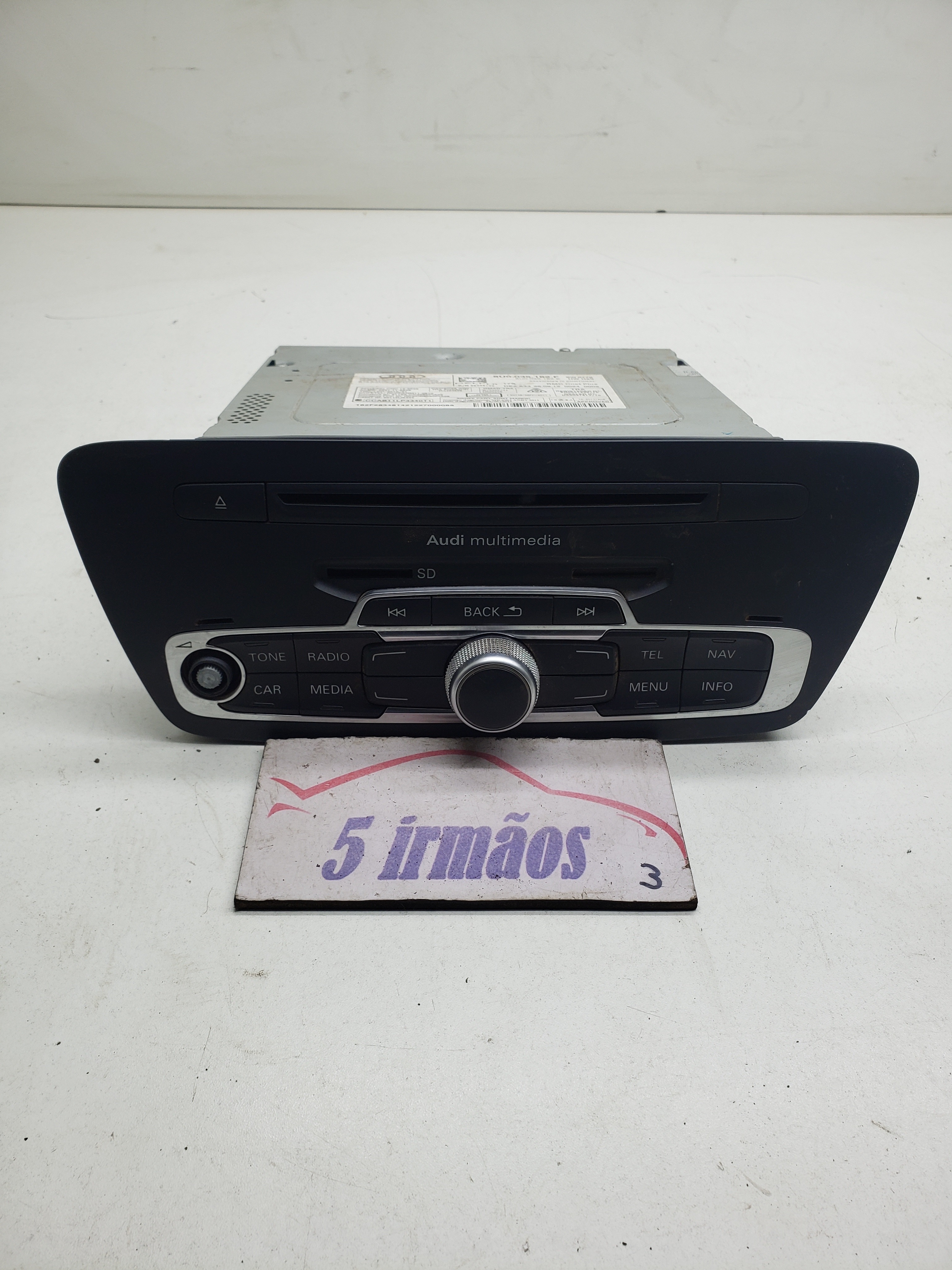 Rádio Cd Player Audi Q3 Tfsi 2.0 2012 / 2013 Nº8u0035182f