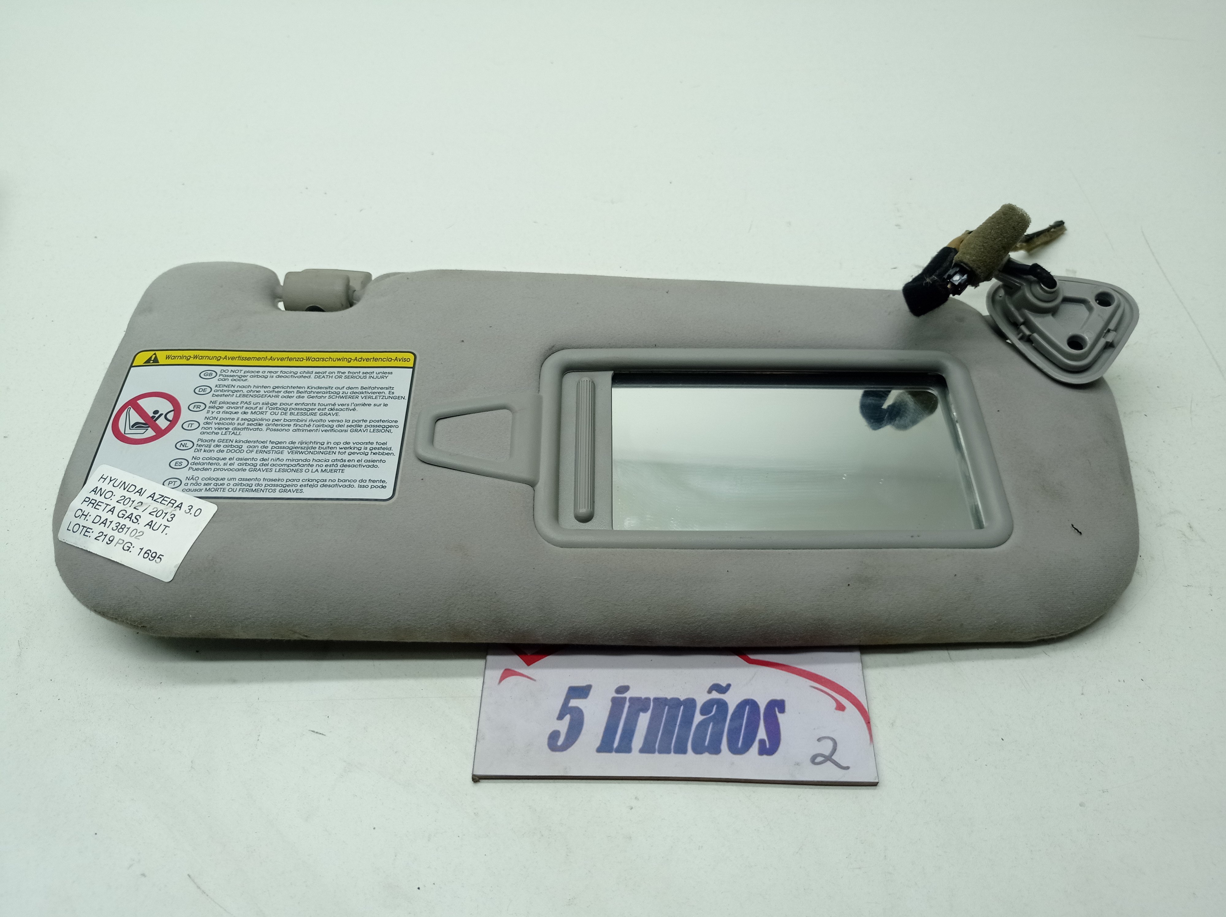 Quebra Sol Direito C/espelho Hyundai Azera 3.0 V6 2012 2013