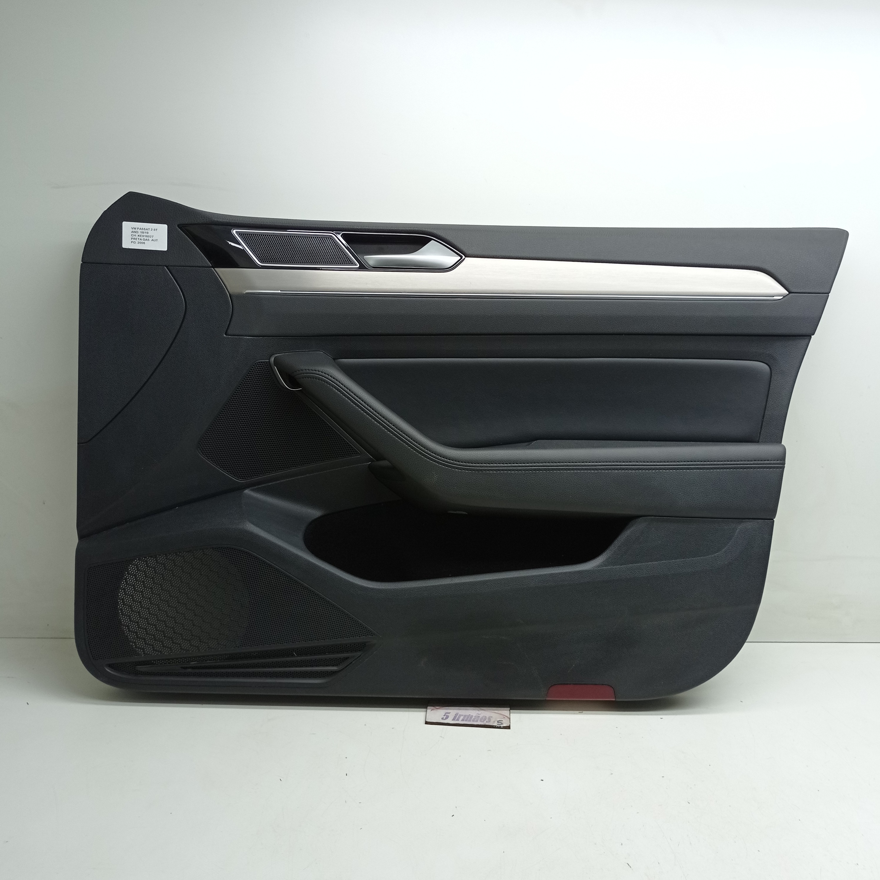 Forro Porta Dianteira Direita Vw Passat 2.0 Turbo 2018 2019 Preto