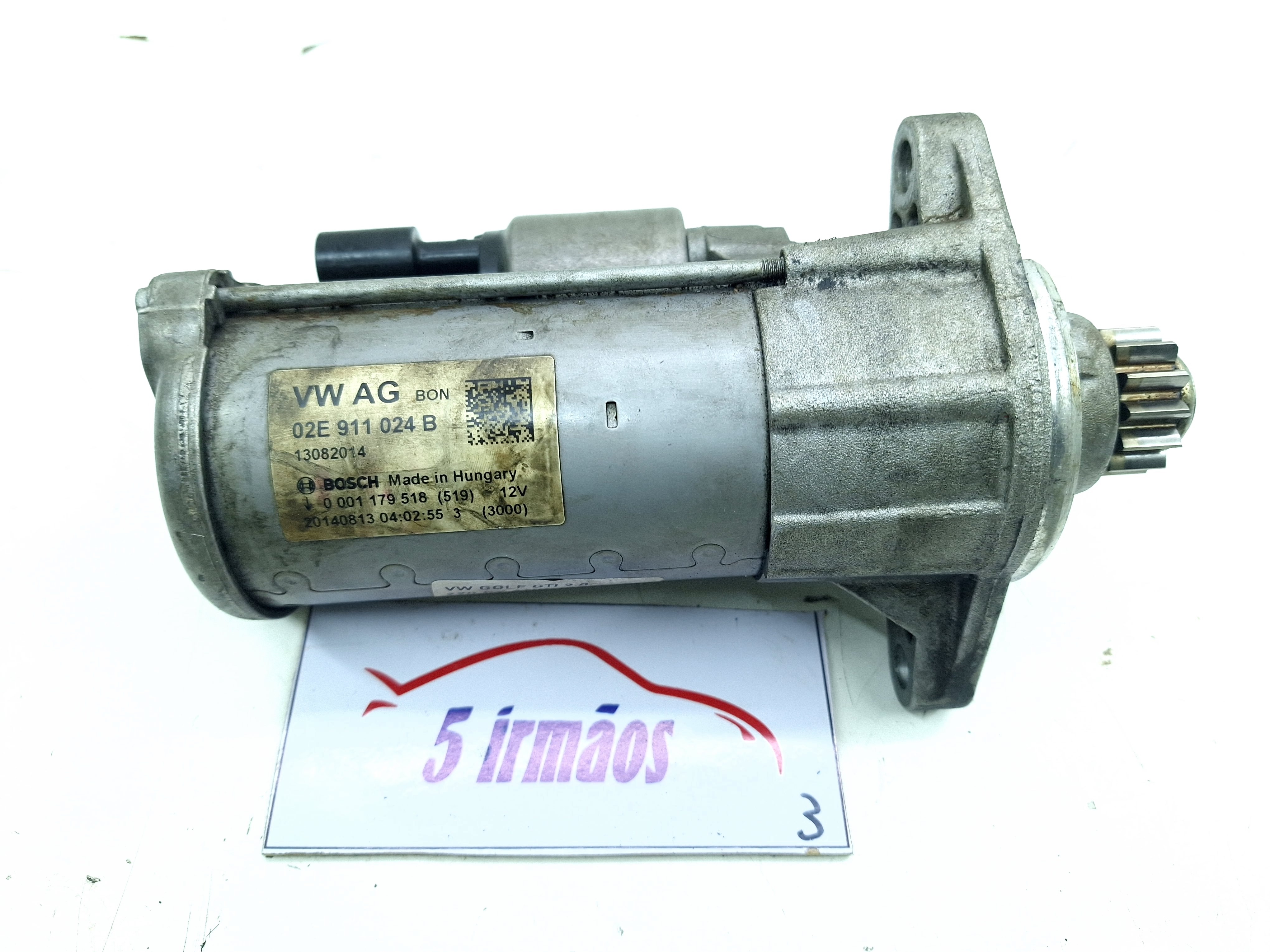 Motor Arranque Vw Golf Gti 2.0 2014 / 2015 02e911024b