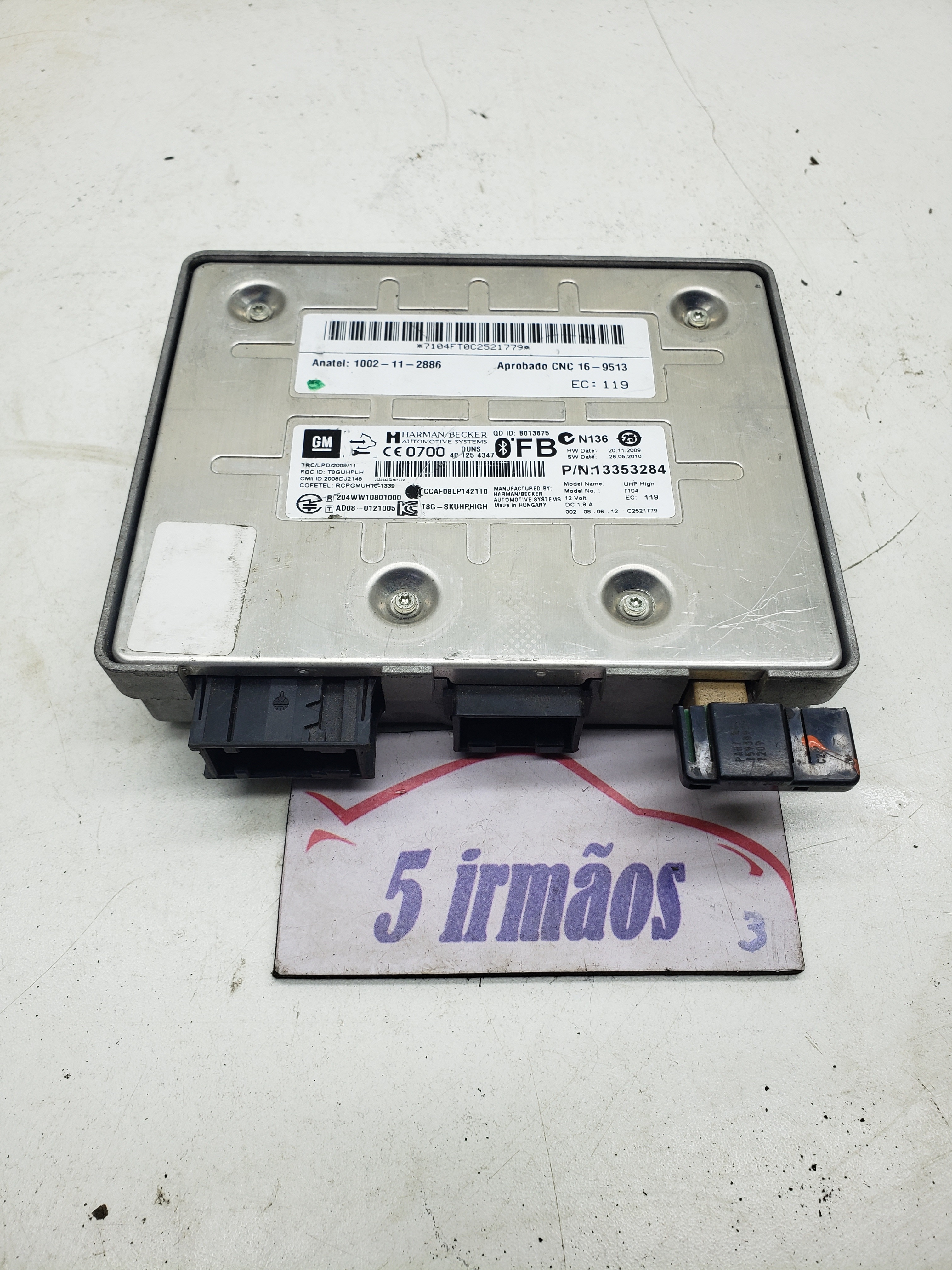 Módulo Bluetooth Gm Cruze 1.8 2011 / 2012 N13353284