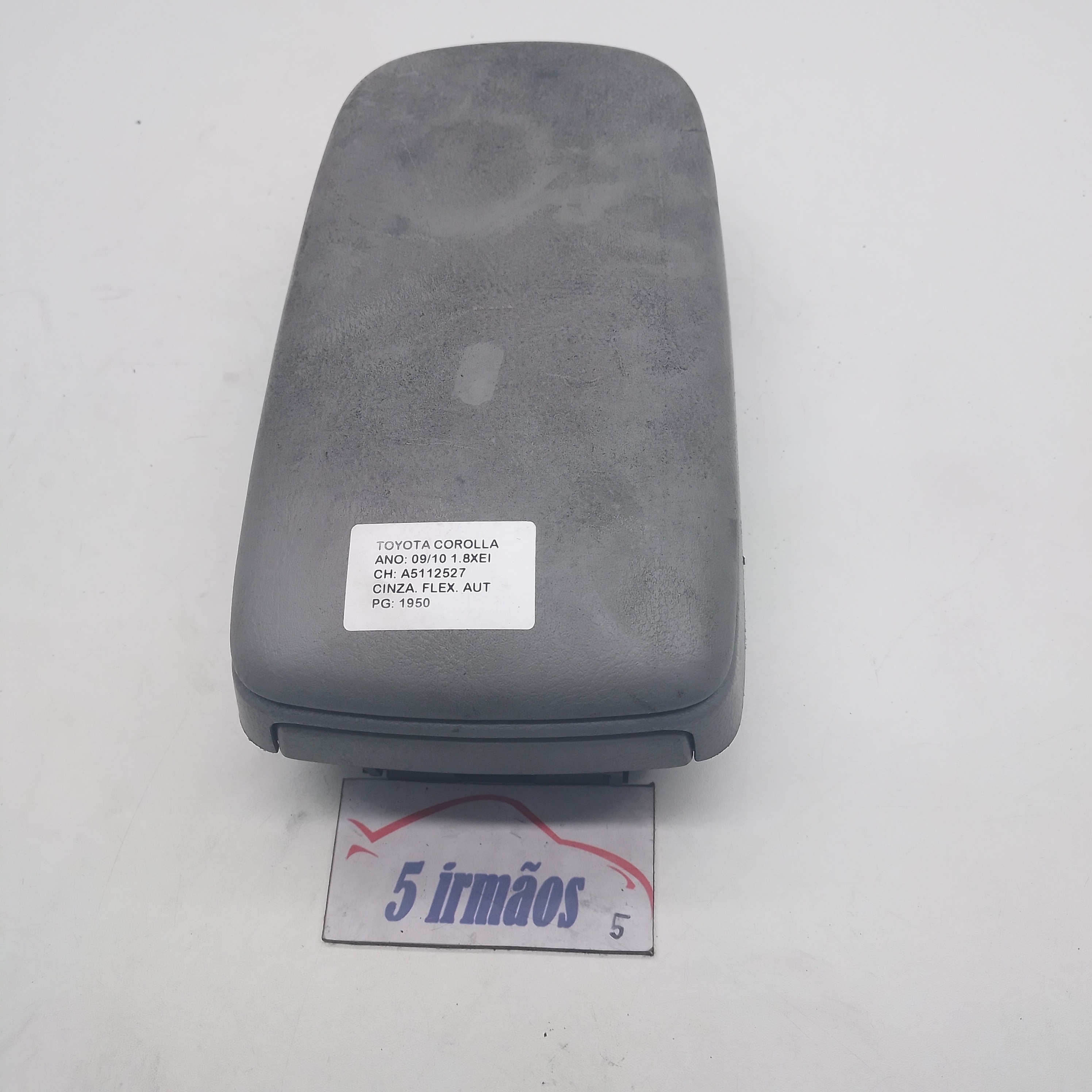 Apoio Braço Console Central Toyota Corolla 2009/2010 Cinza
