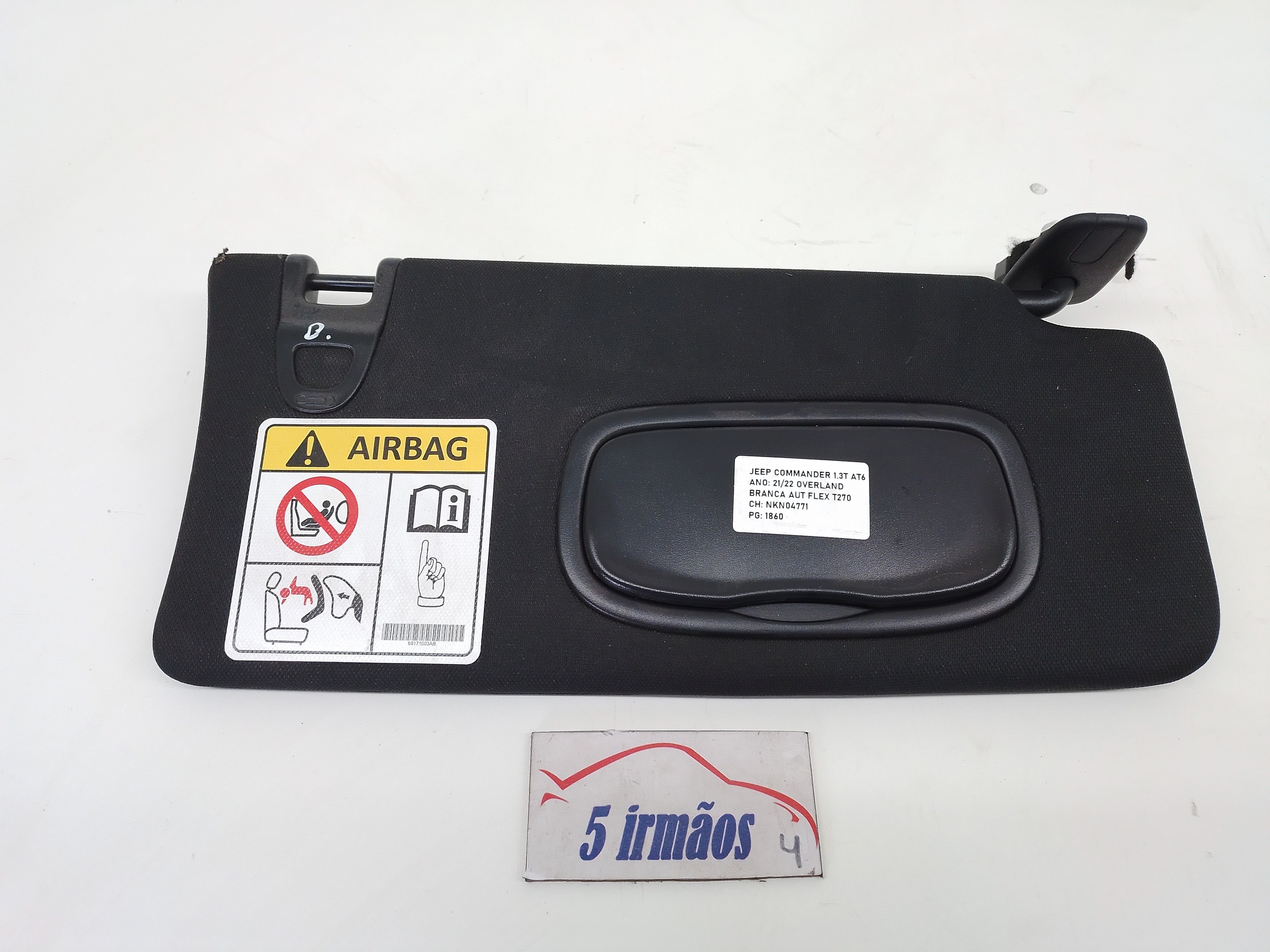Quebra Sol Direito C/espelho Jeep Commander 1.3 2021 / 2022