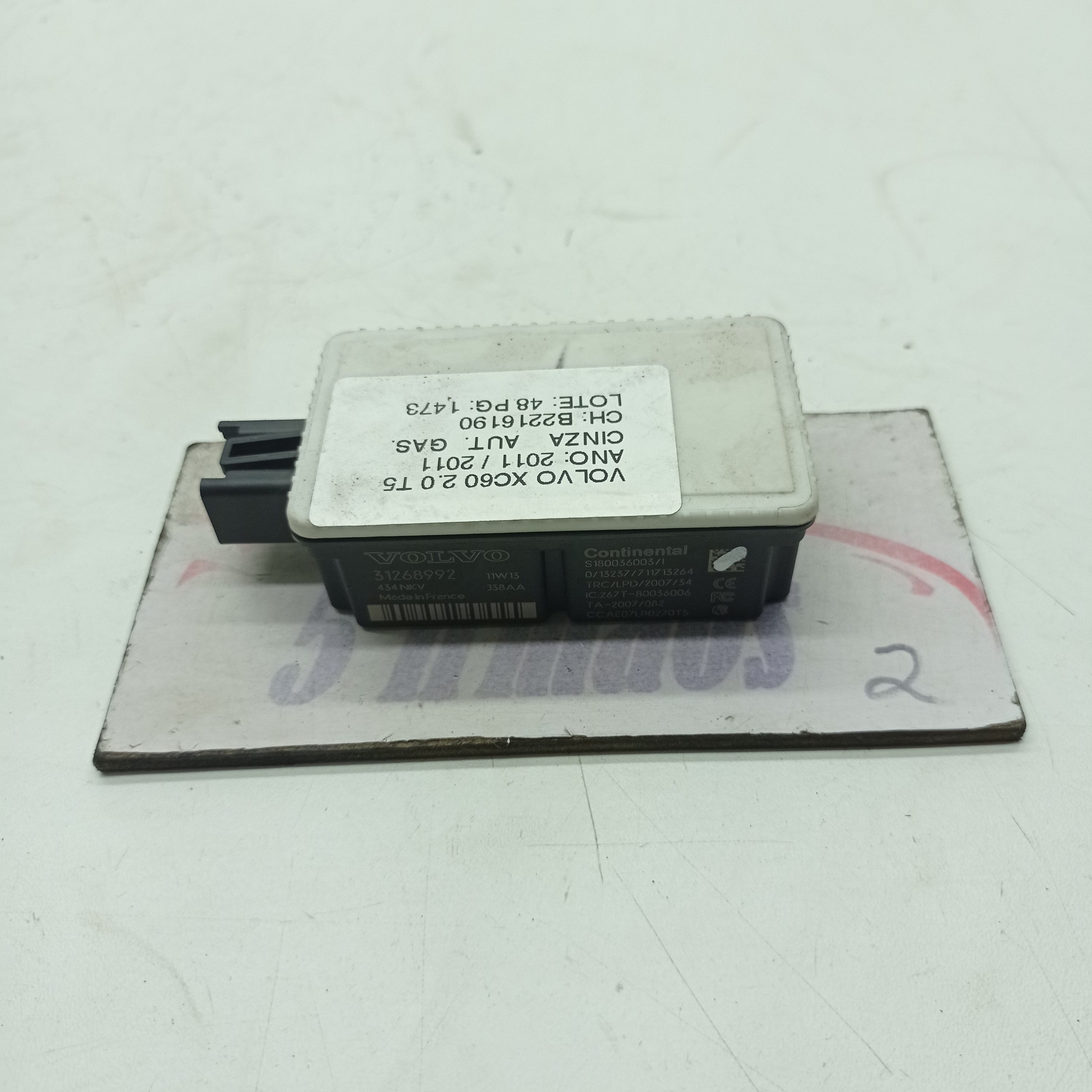 Módulo Sensor Chave Volvo Xc60 2.0 T5 2011 Nº31268992