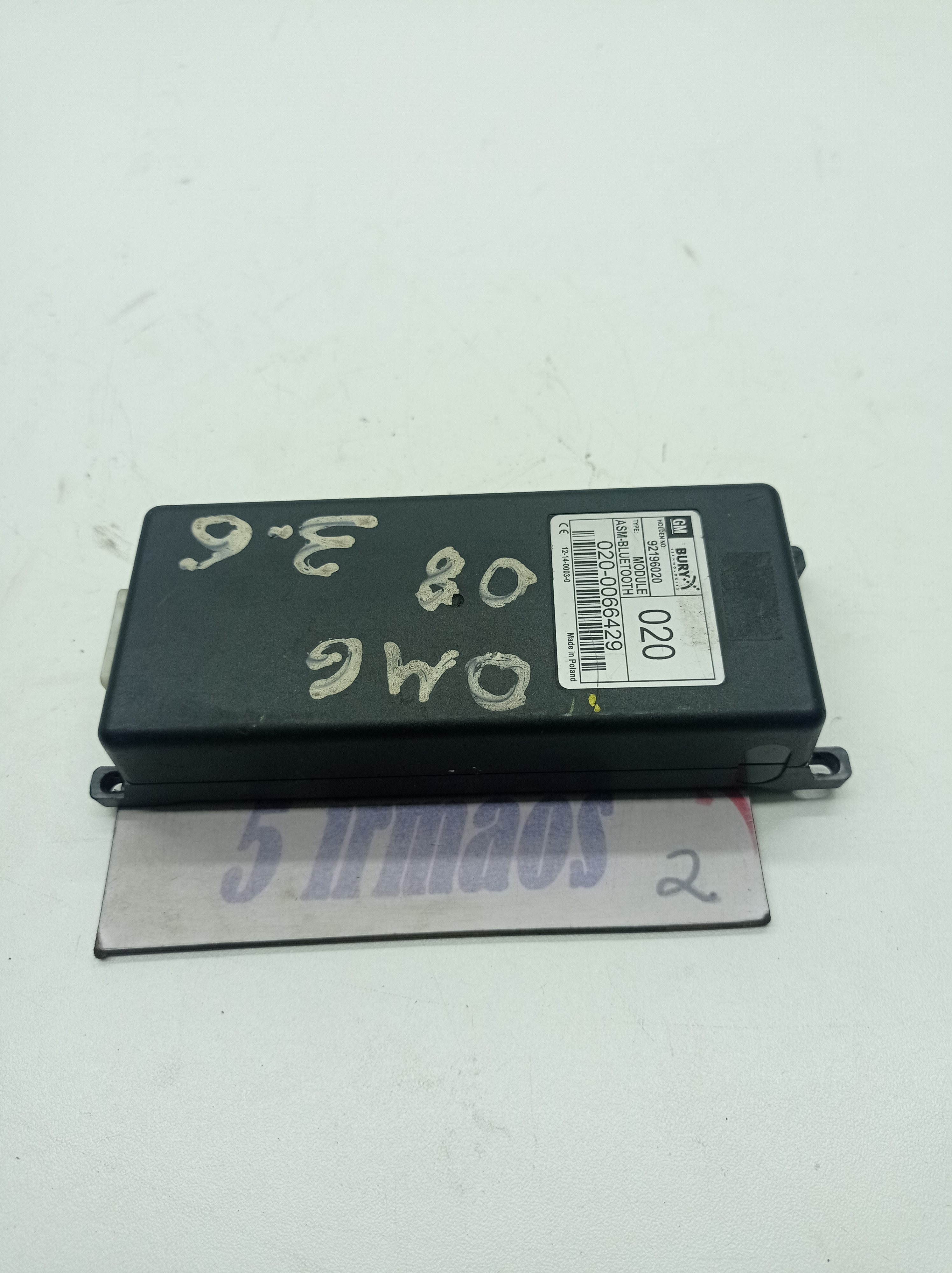 Módulo Bluetooth Chevrolet Omega 3.6 V6 2008 2009 N92196020