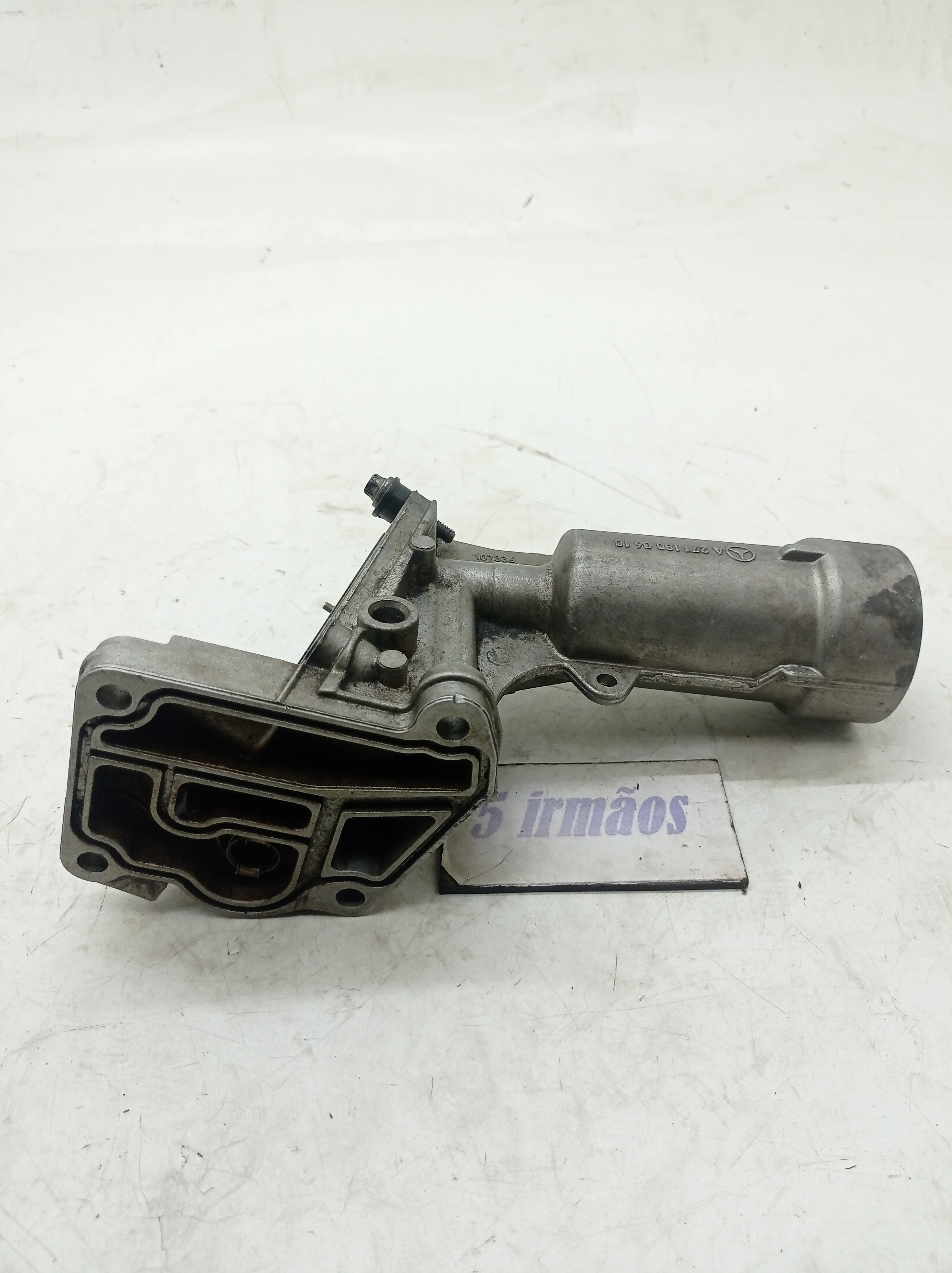 Suporte Filtro Óleo Mercedes C180 1.8 2005 Na2711800610  Prata