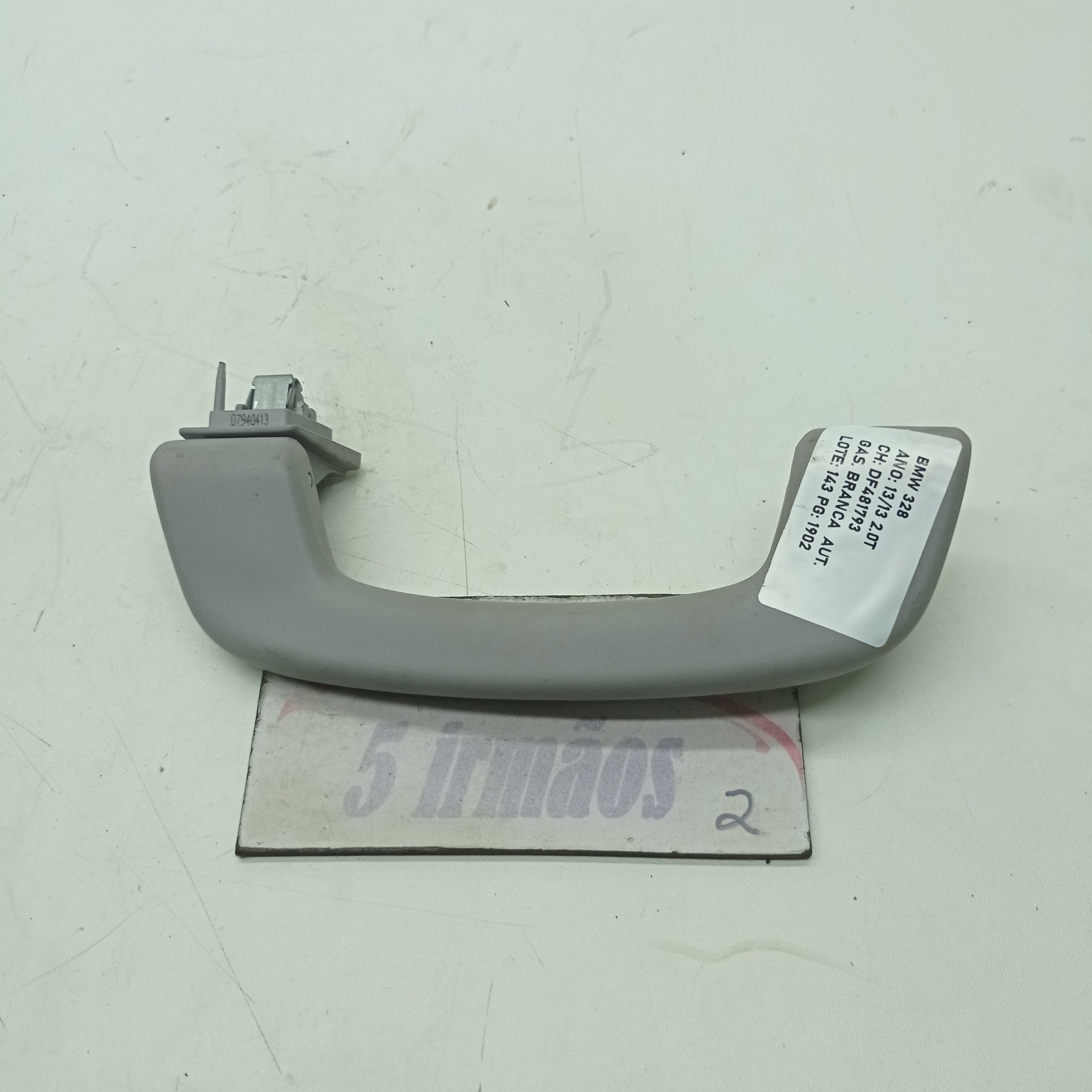 Alça Teto Dianteira Esquerda Bmw 328i 2.0 2013 / 2014  Cinza