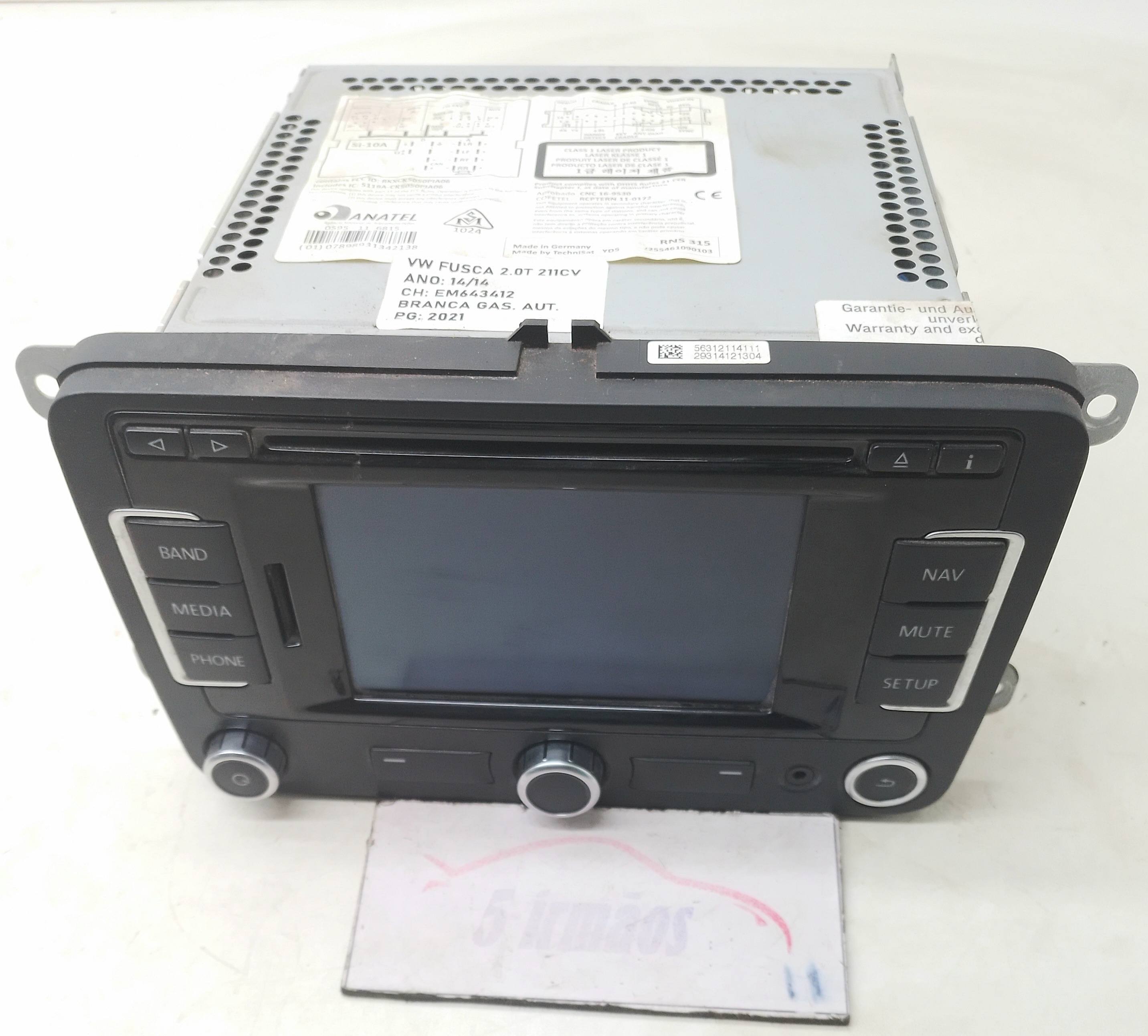 Visor Multimídia Volkswagen Fusca 2.0 2014 N3c8035278