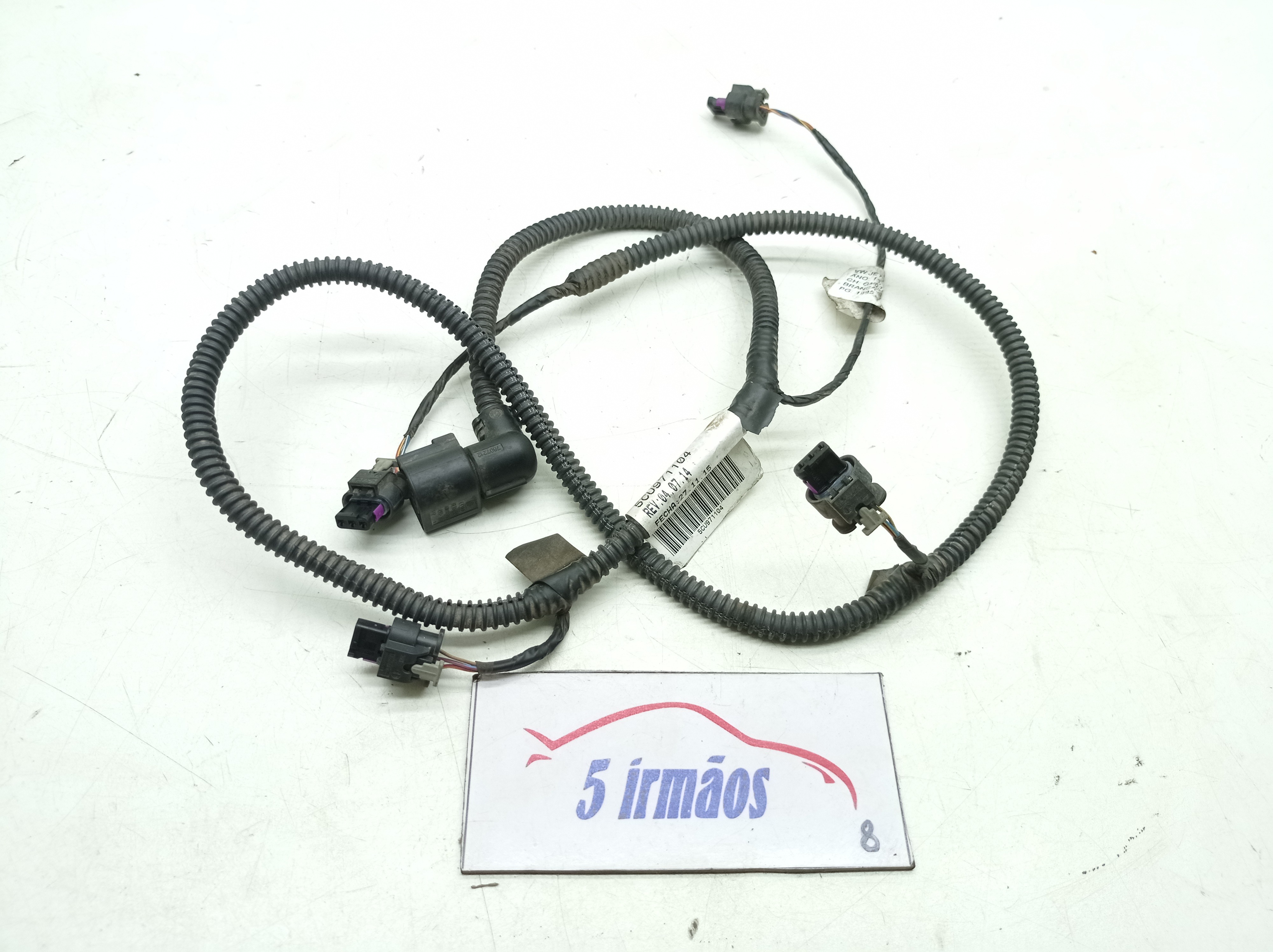 Chicote Sensor Traseiro Estacionamento Vw Jetta 2.0 2016 Preto