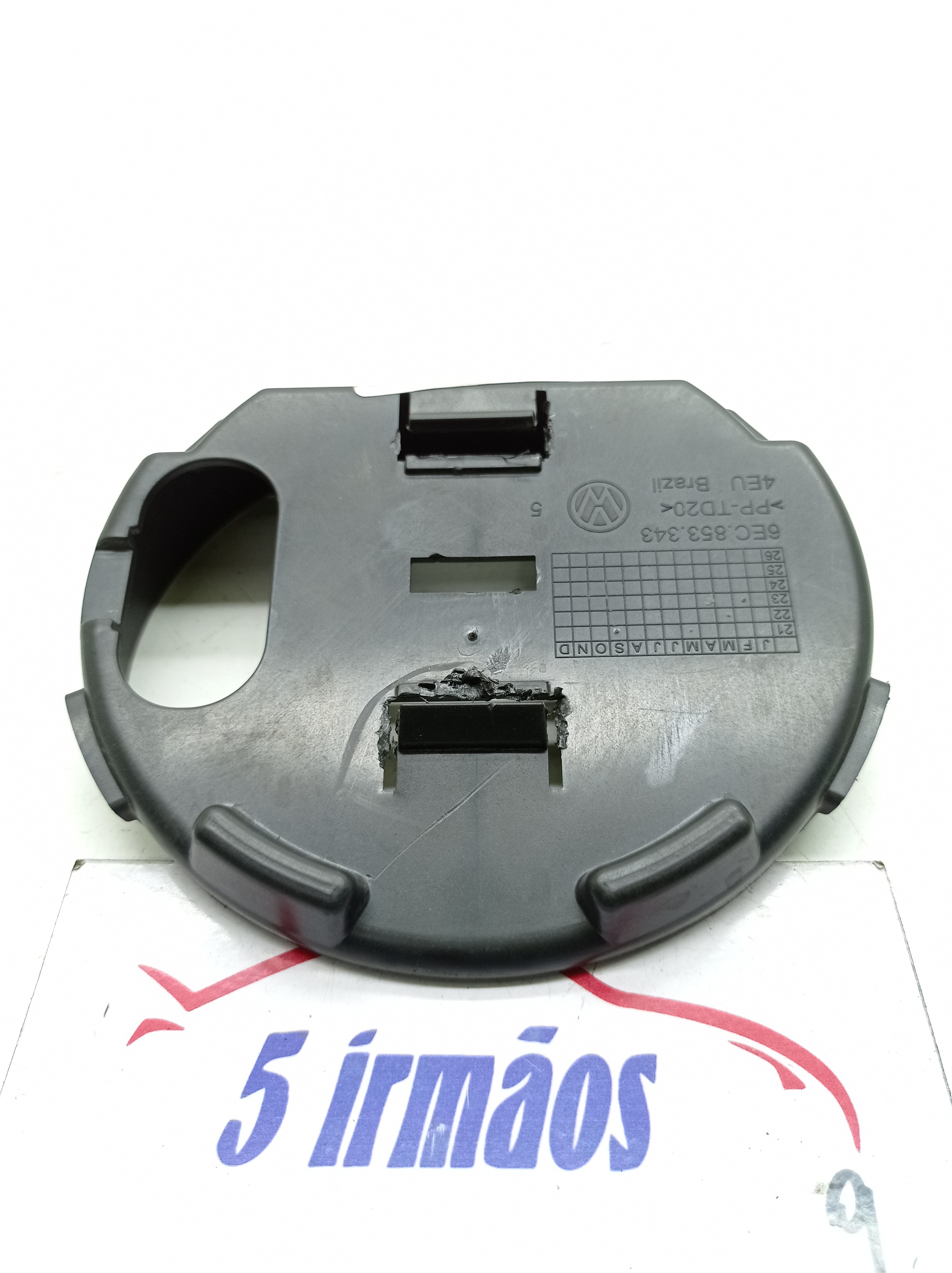 Suporte Emblema Dianteiro Vw Virtus Exclusive Tsi 1.4 Preto