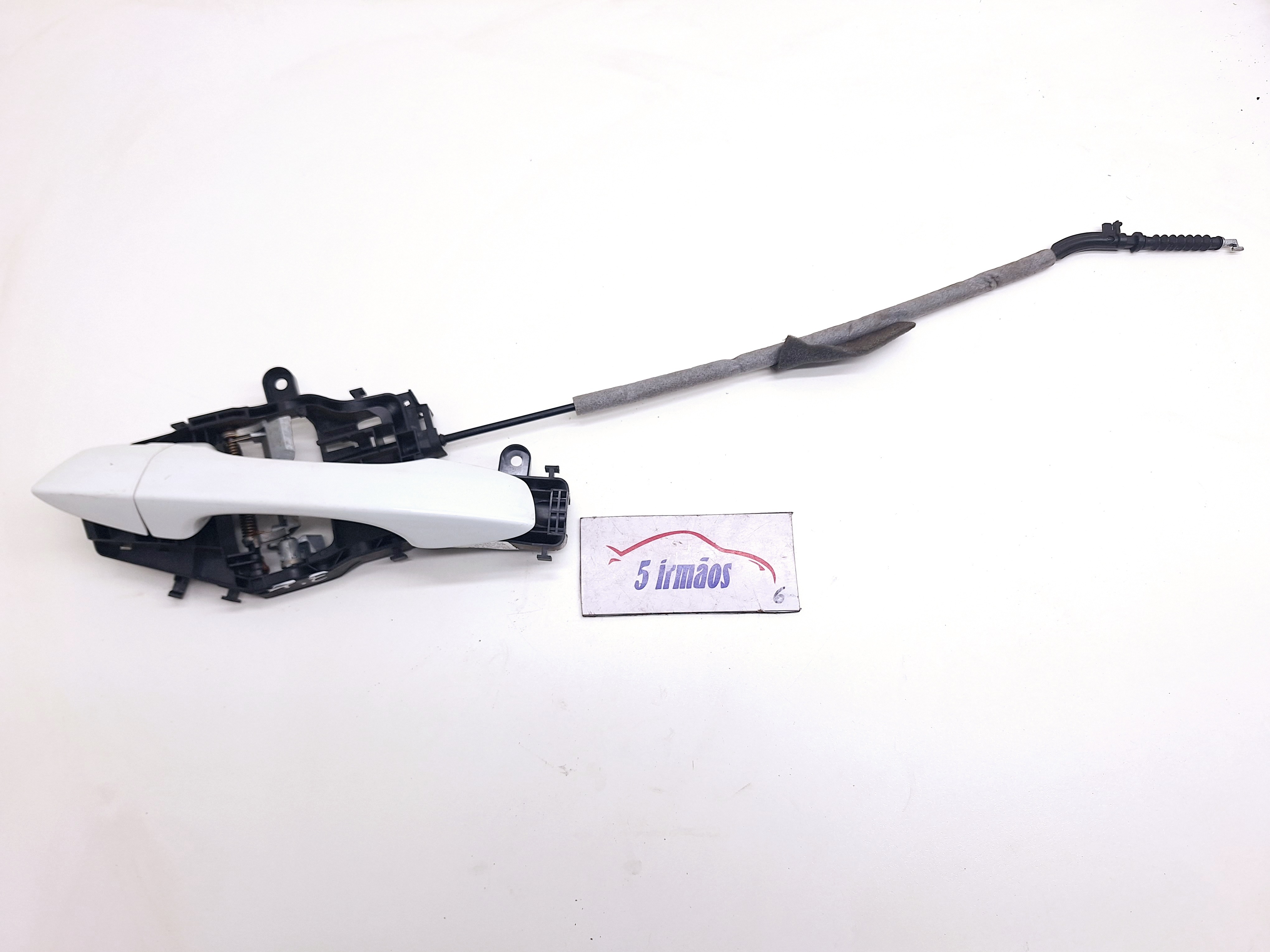 Maçaneta Externa Traseira Esquerda Vw Jetta Tsi 1.4 2019 Branco Traseira