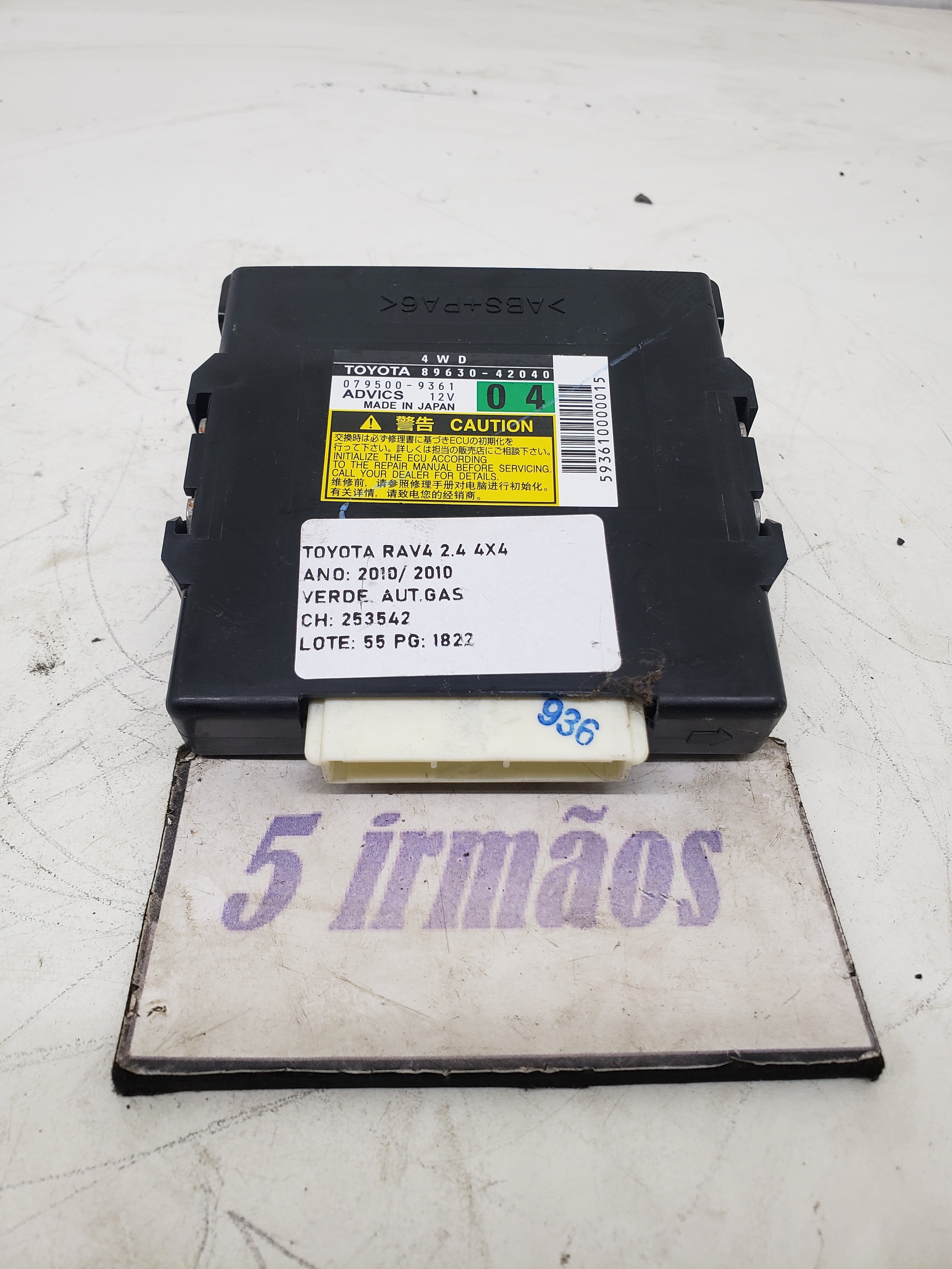 Módulo Tração Toyota Rav4 2.4 2008 /2009 /2010 N8963042040
