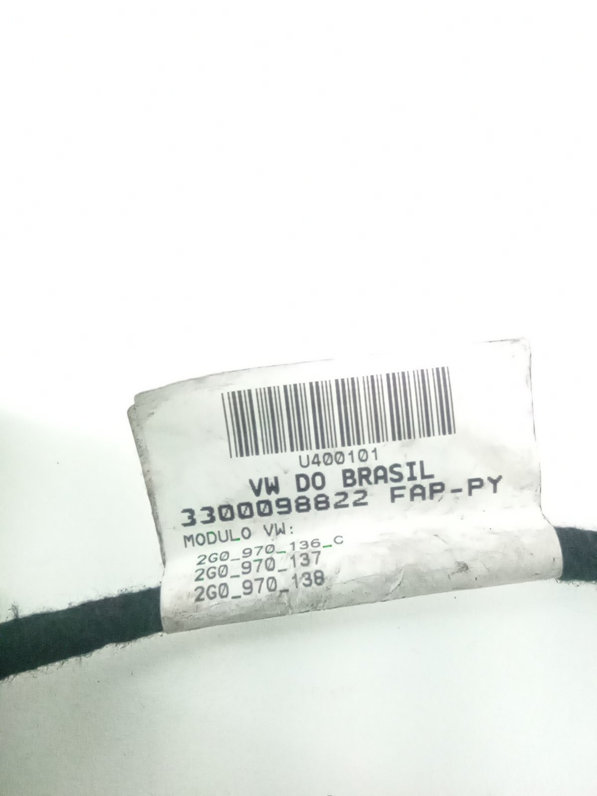Chicote Porta Traseira Esquerda Vw Polo Tsi 1.0 2018 / 2019