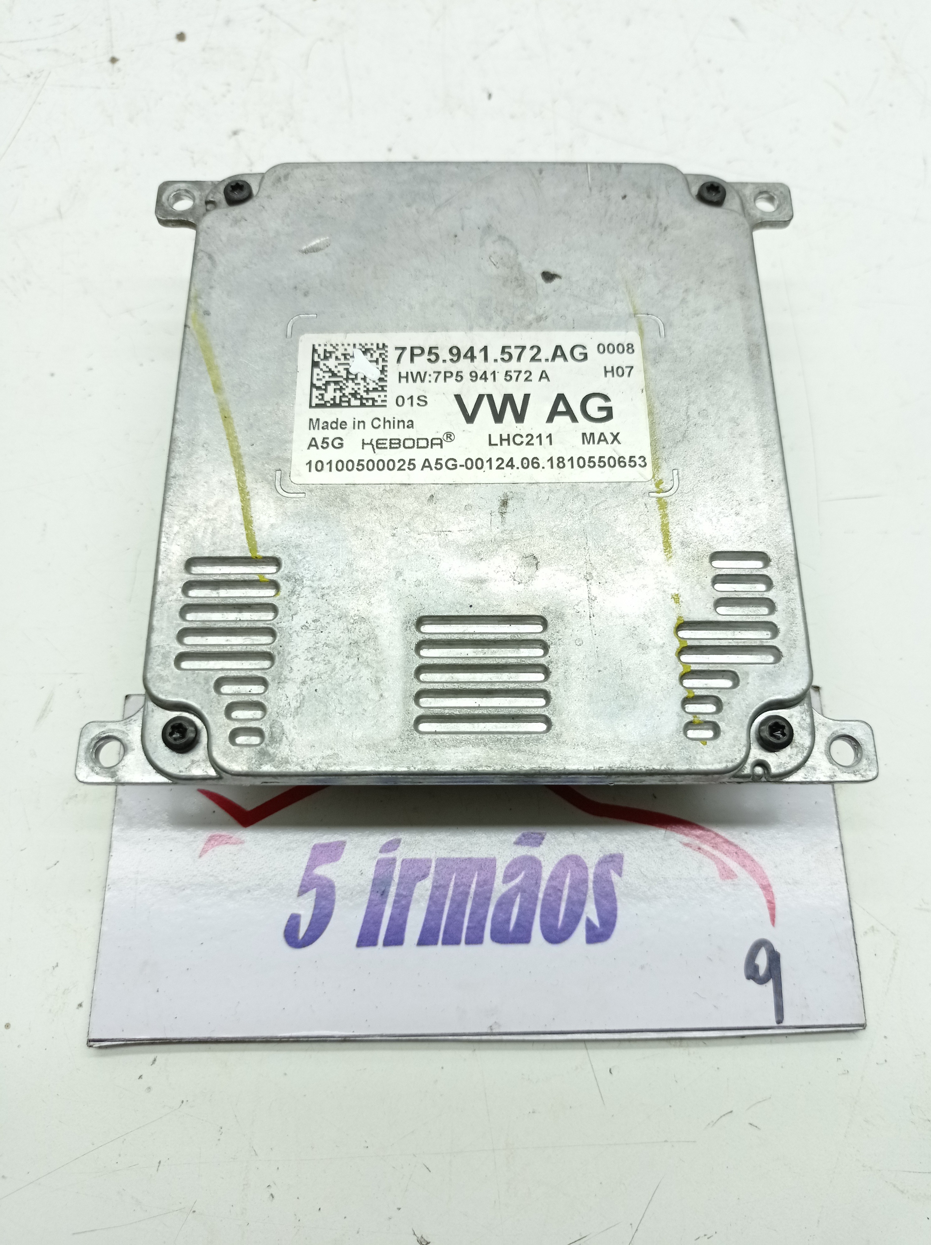 Módulo Reator Xenon Vw Tiguan 2.0 2019 / 2020 Nº7p5941572ag