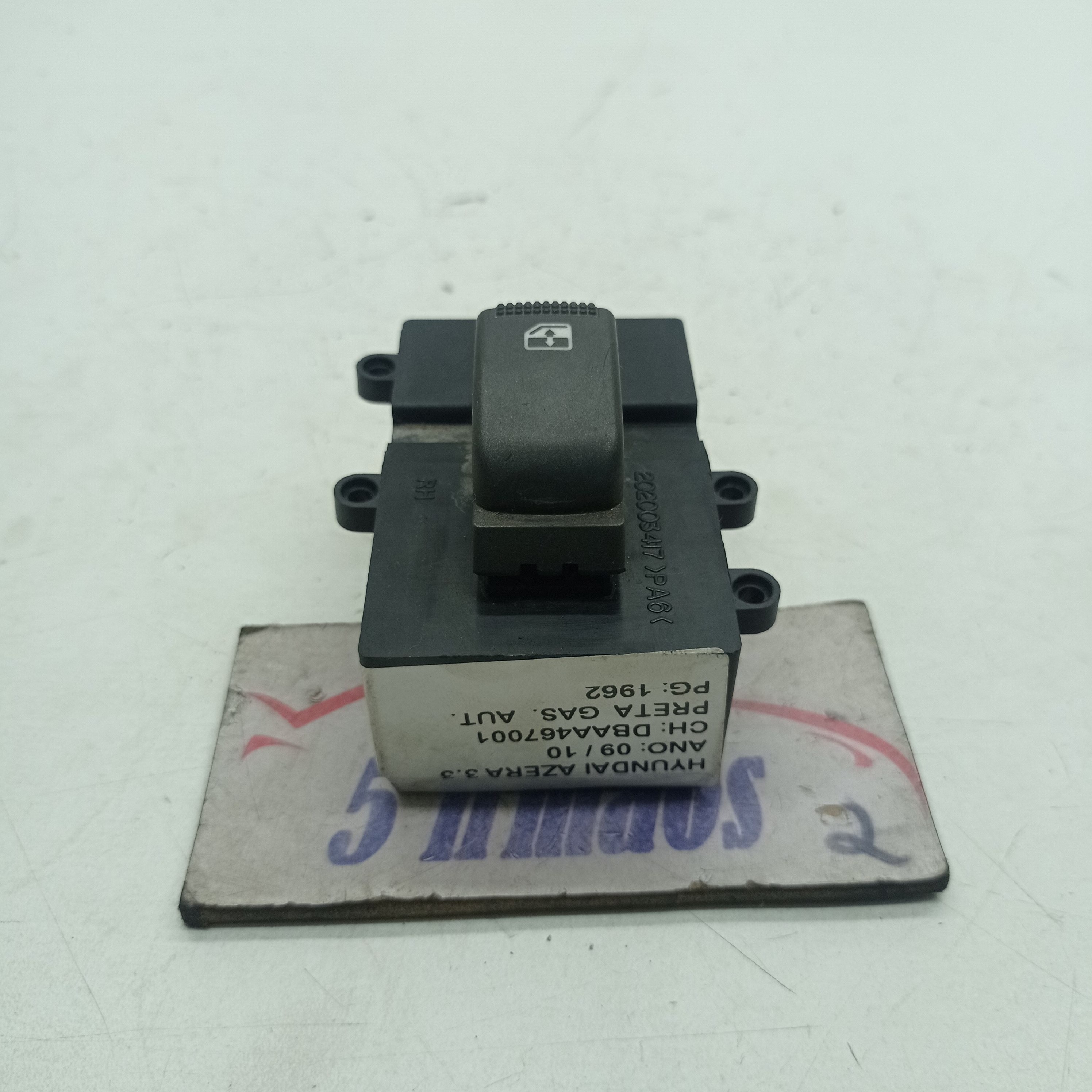 Botão Vidro Traseiro Direito Hyundai Azera 3.3 2009 2010