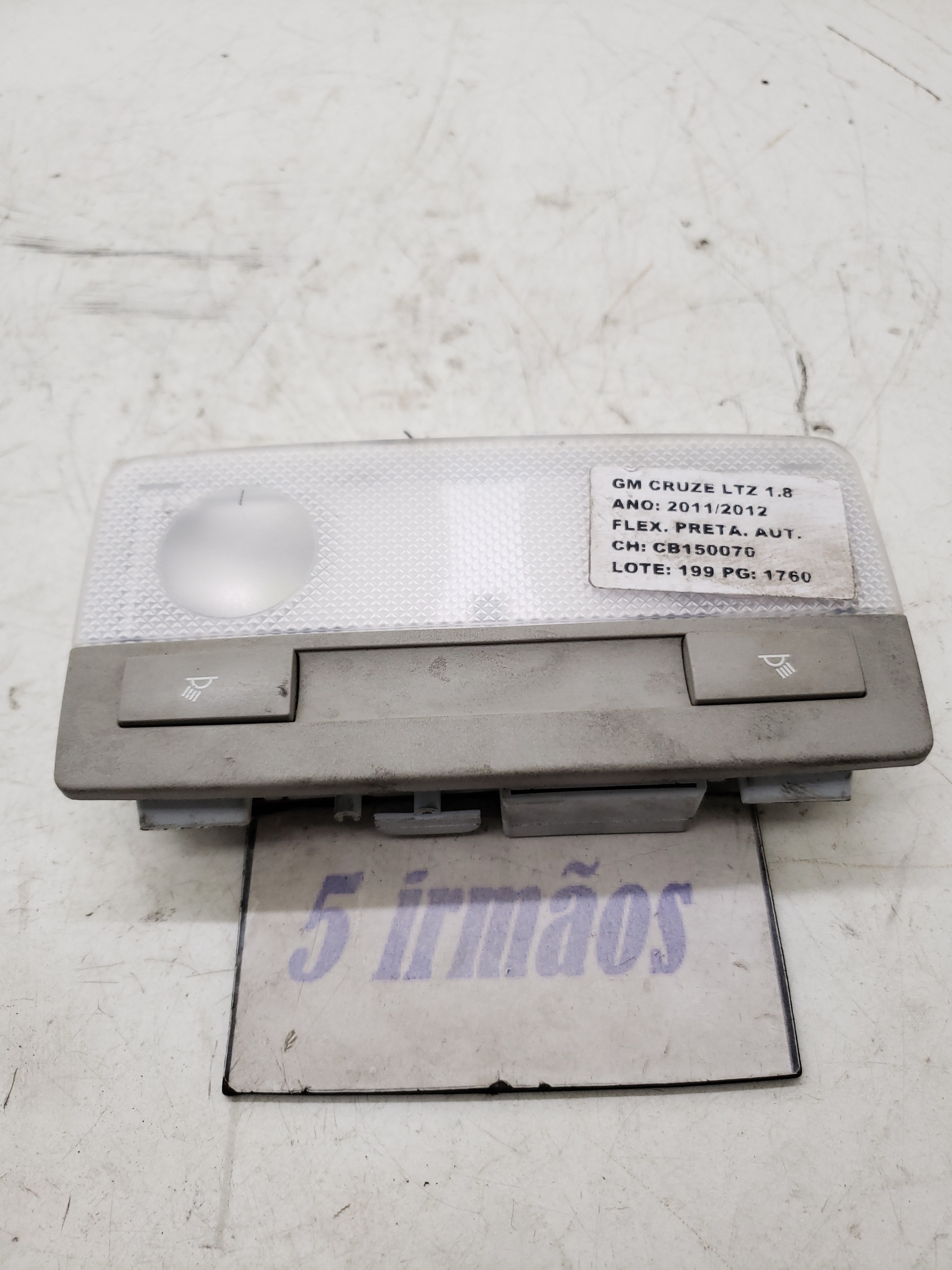 Luz Teto Cortesia Chevrolet Cruze 1.8 2011 /2012 N316627975