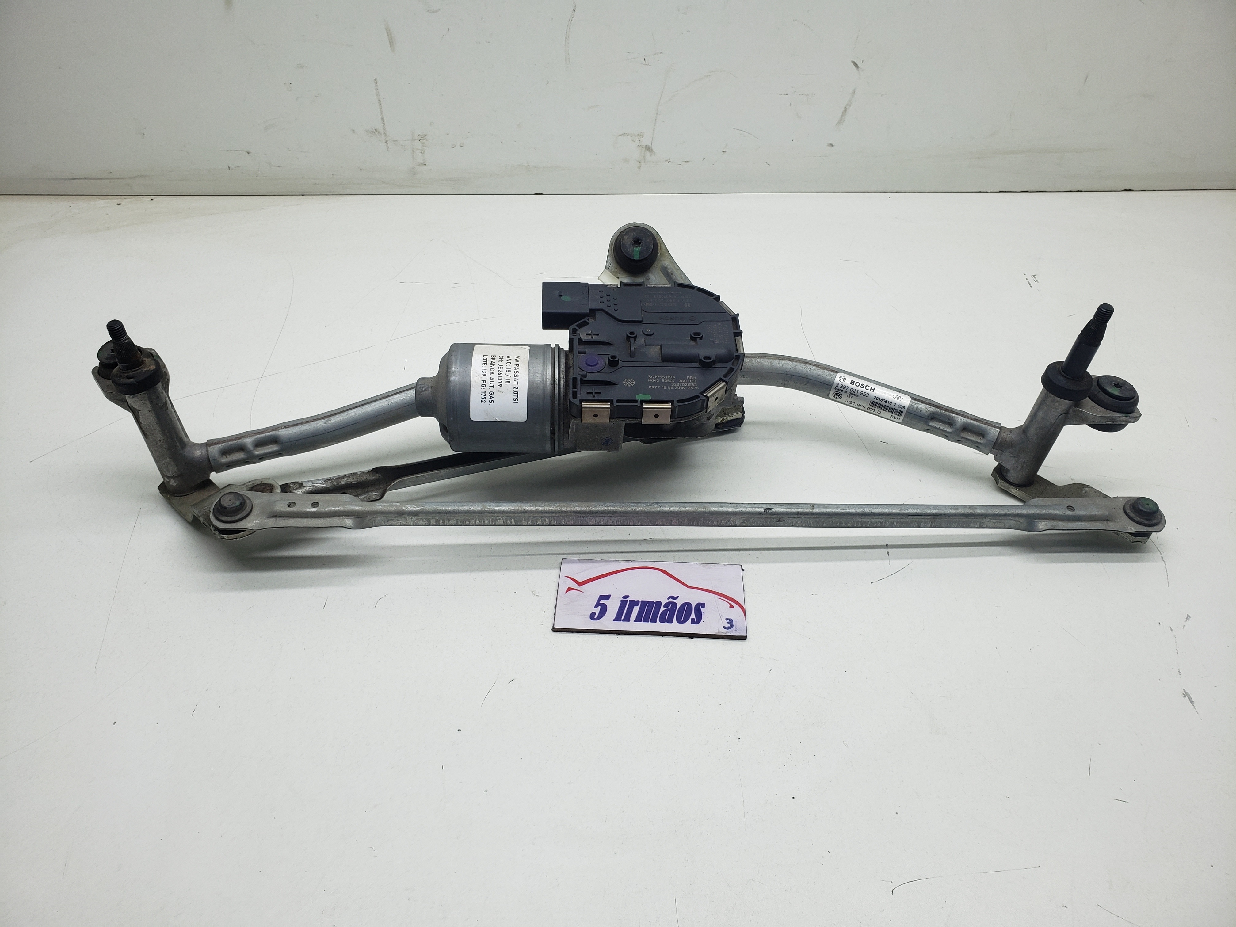 Máquina Motor Limpador Parabrisa Vw Passat Tsi 2.0 2018 2019