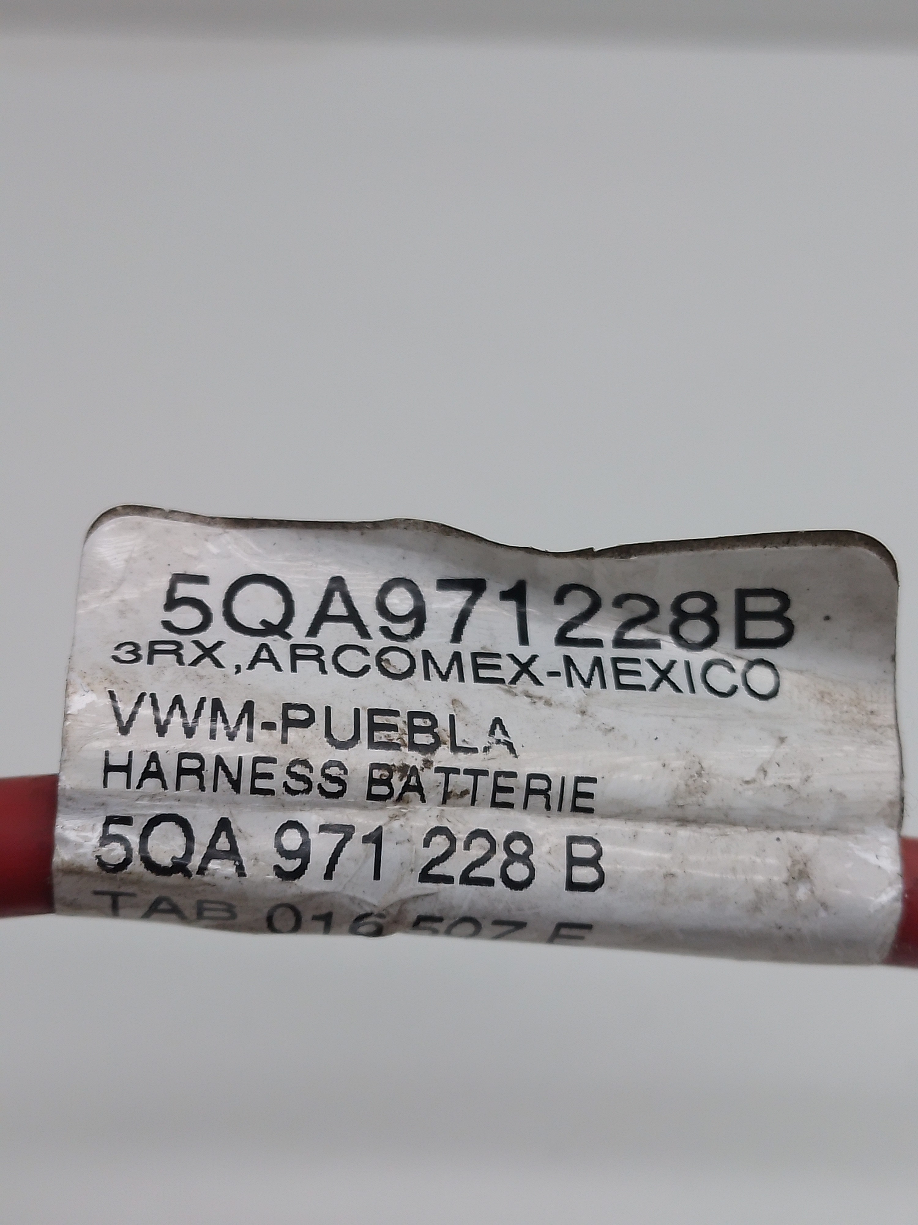 Cabo Polo Positivo Vw Tiguan Tsi 1.4 2019 2020 N5qa971228b