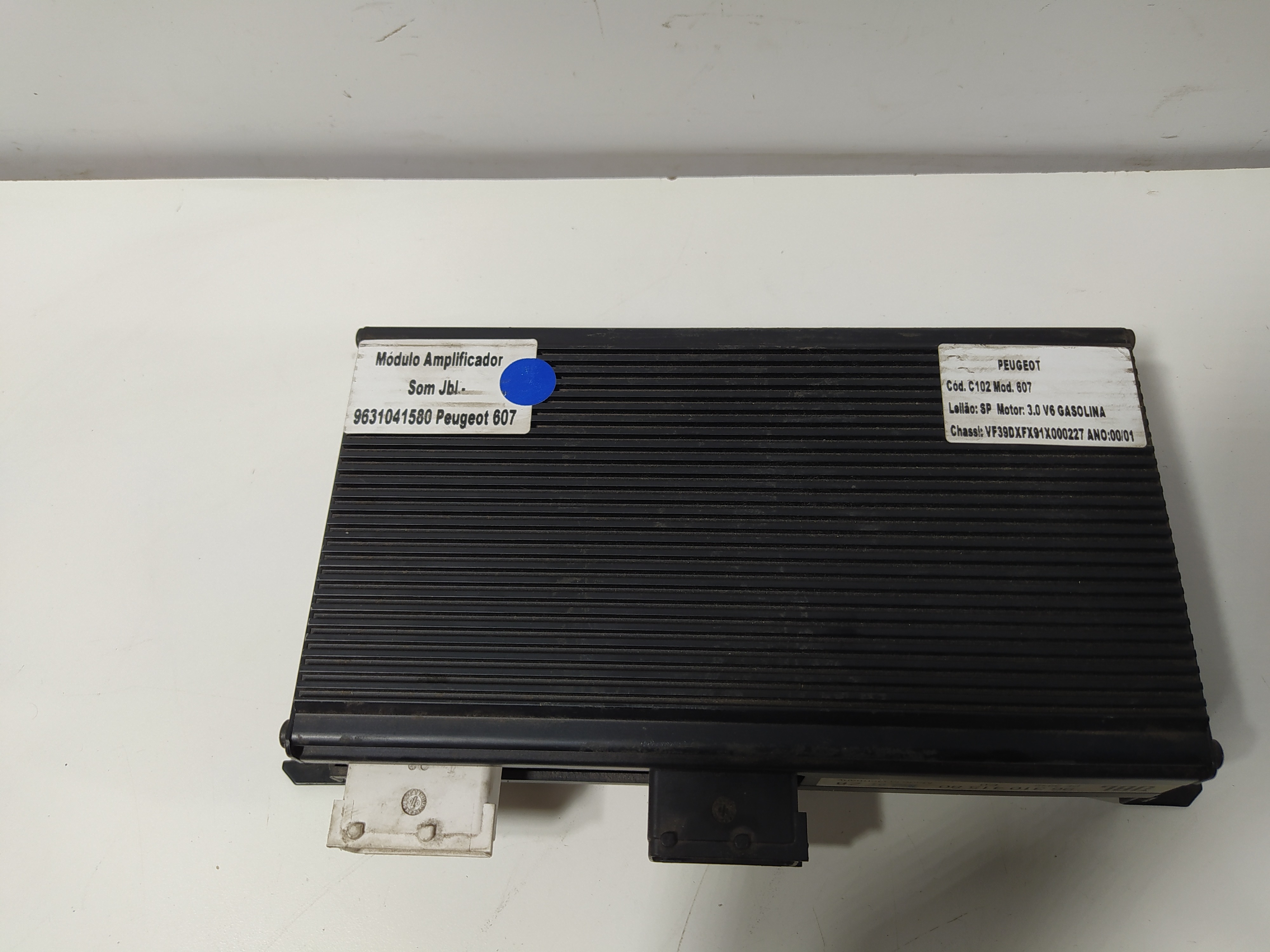 Módulo Amplificador Som Jbl Peugeot 607 Original 9631041580 2
