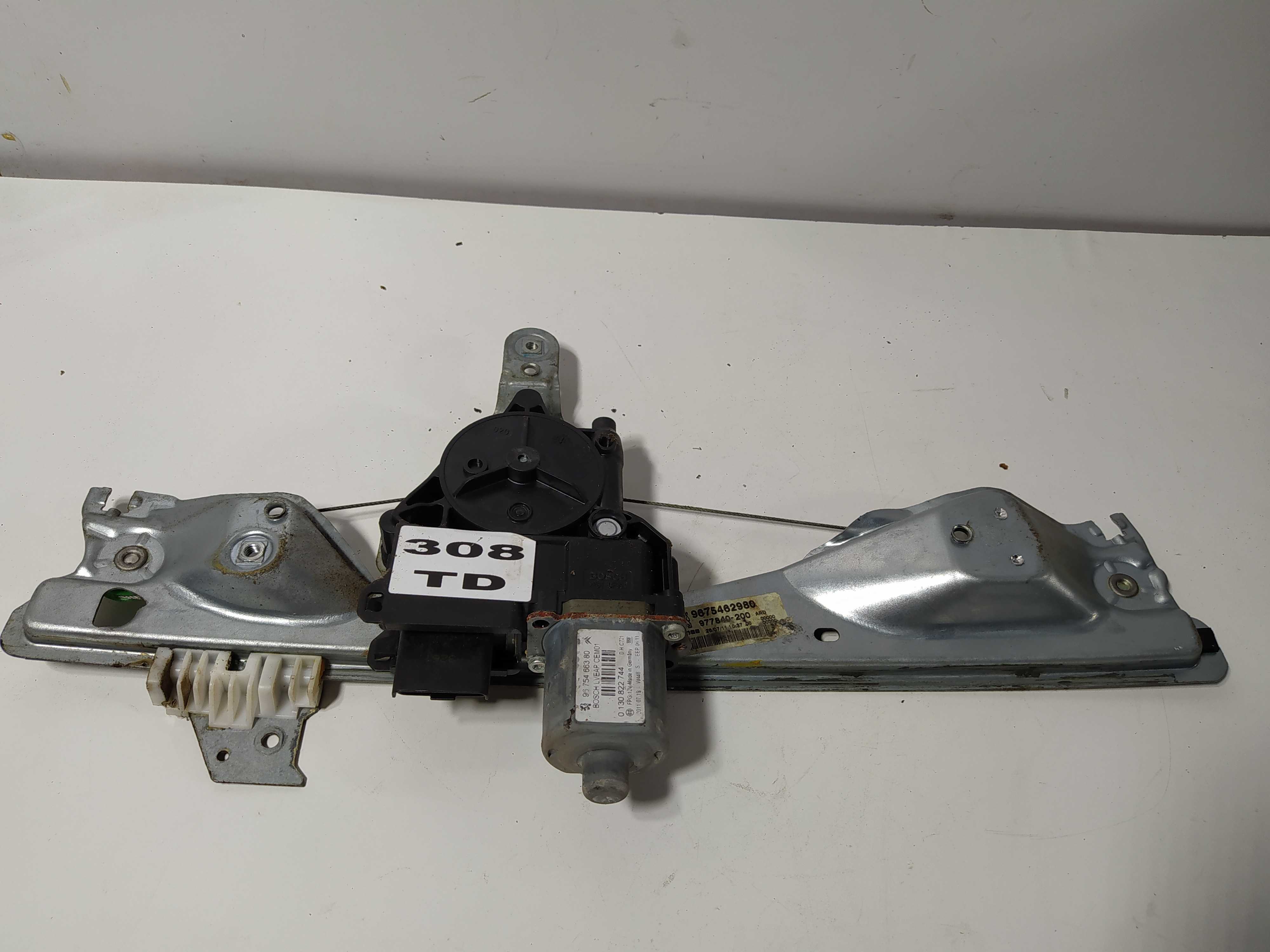 Maquina De Vidro Elétrico Traseira Direito Peugeot 308 1