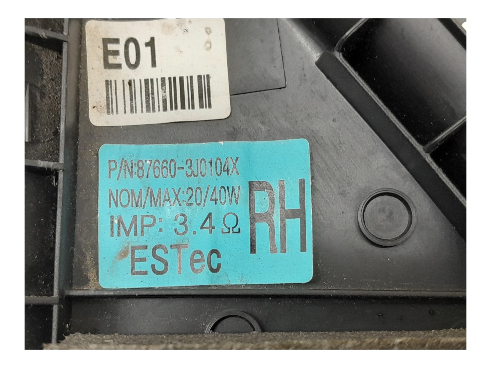 Acabamento Interno Retrovisor Direito Hyundai Vera Cruz 2010 Preto 6