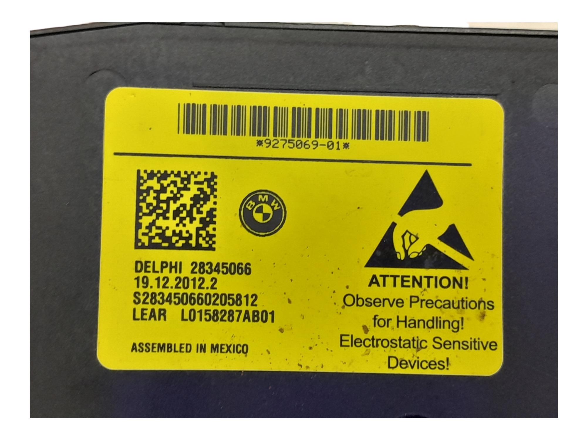 Botao Regulagem Banco Dianteiro Esq Bmw X1 Sdrive18i 2013 6