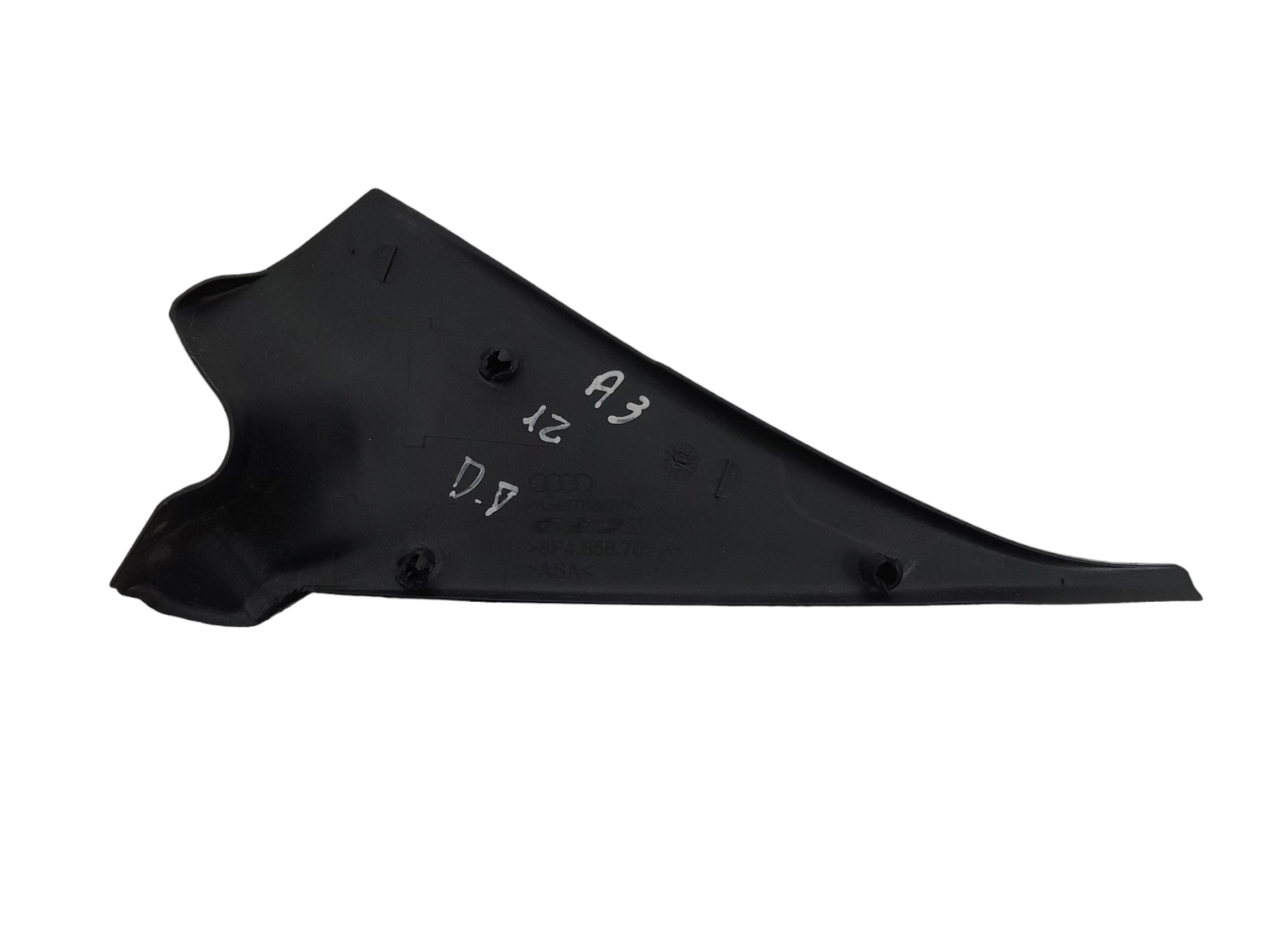 Acabamento Interno Retrovisor Direito Audi A3 Sportback 2012 Preto 3