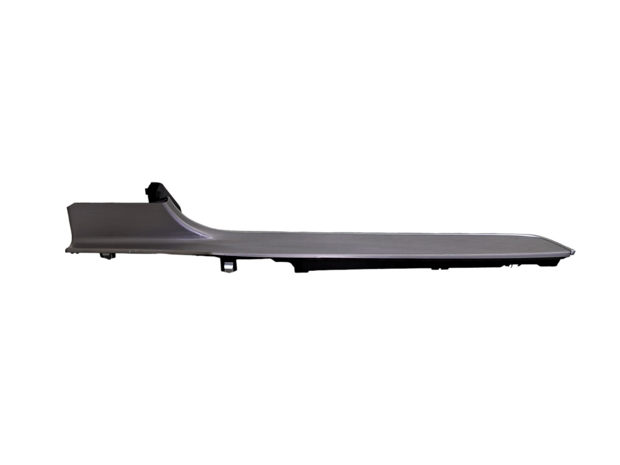 Moldura Central Painel Mercedes C180 2019 Aço Escovado 2