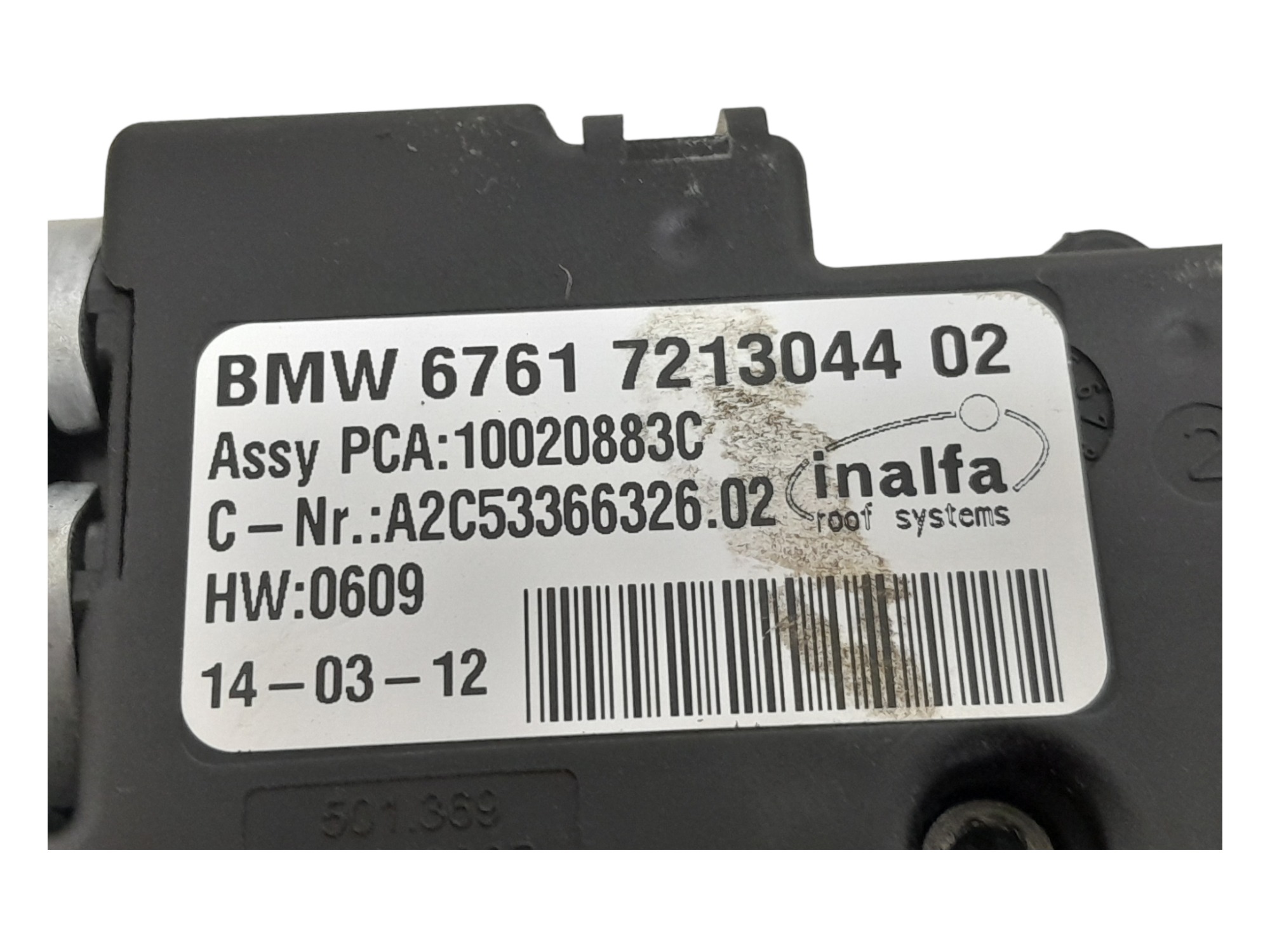 Motor Maquina Teto Solar Bmw X1 Sdrive18i 2013 6