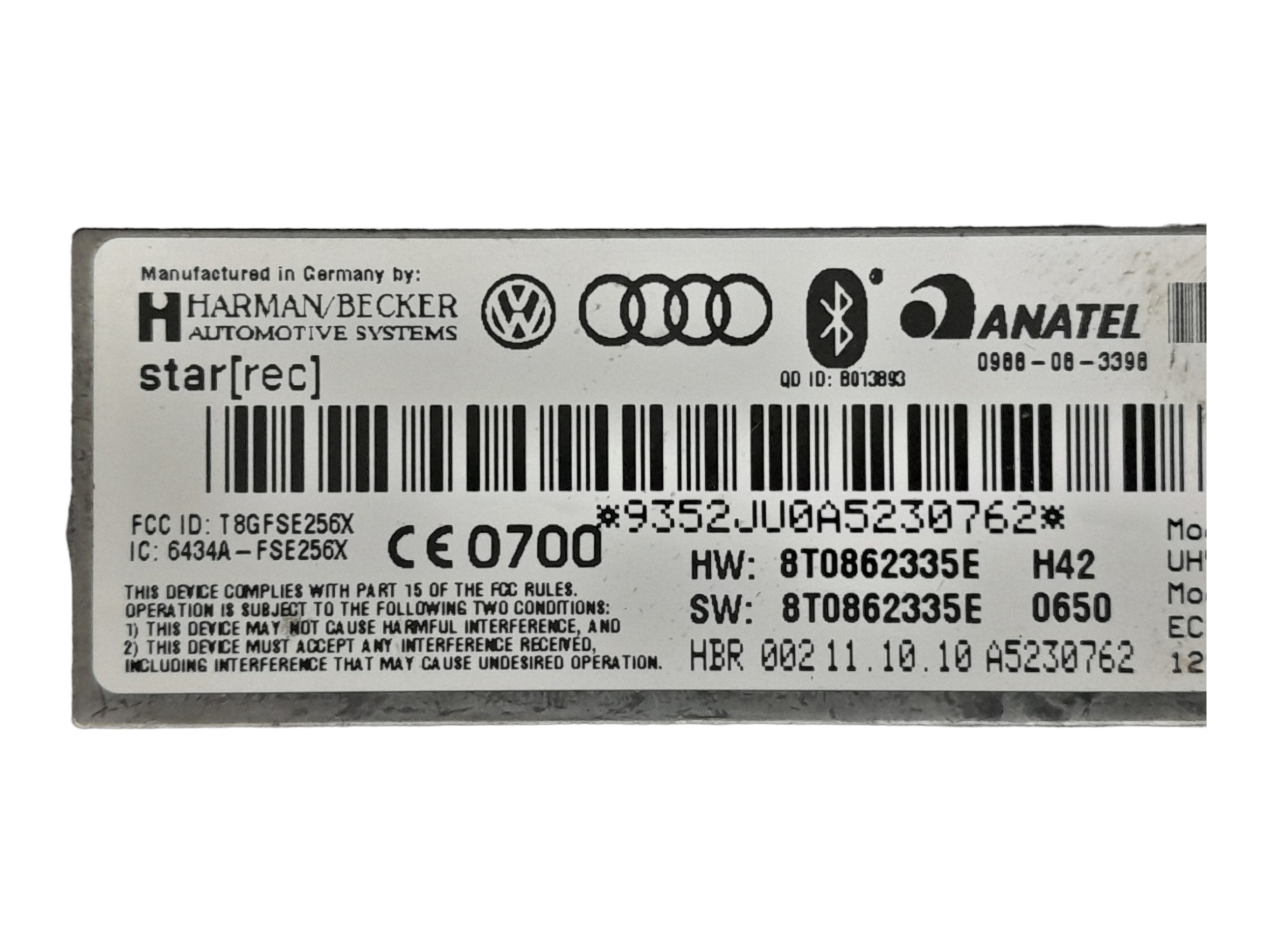 Modulo Bluetooth Audi Q5 Tsi 2011 6